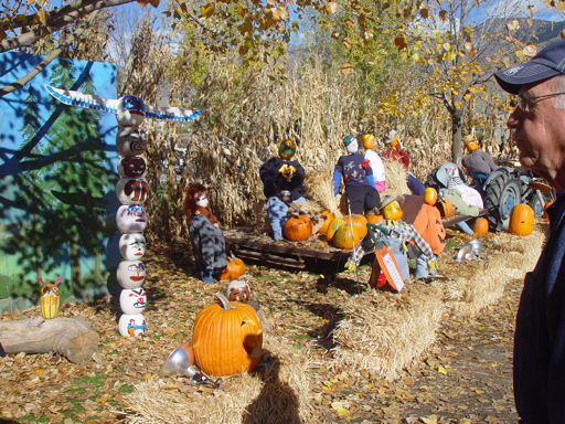 Playing in the Leaves, The Pumpkin Walk (North Logan, Utah)