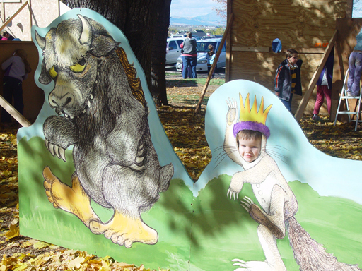 Playing in the Leaves, The Pumpkin Walk (North Logan, Utah)