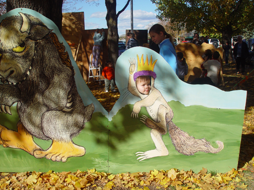 Playing in the Leaves, The Pumpkin Walk (North Logan, Utah)