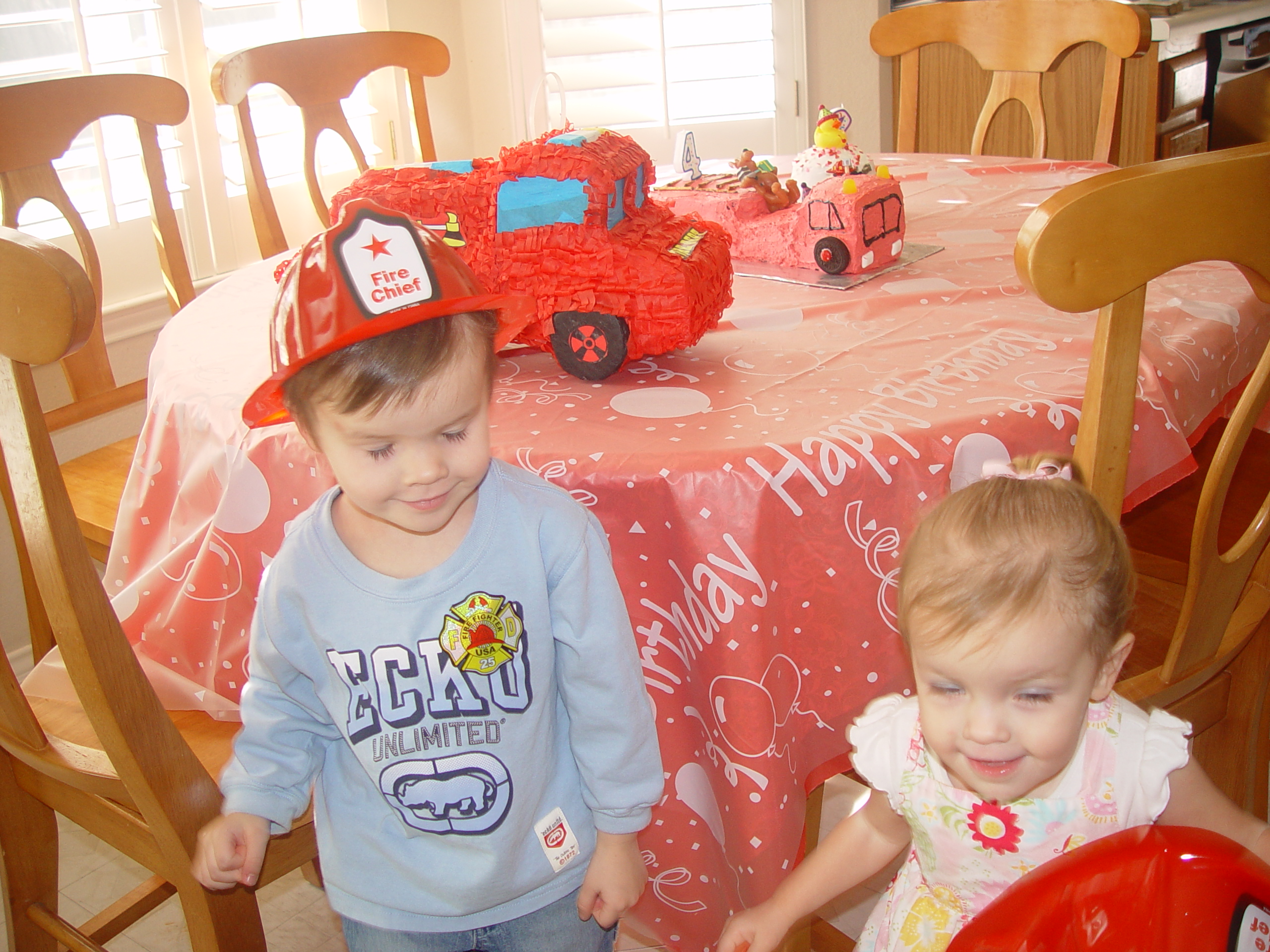 Zack's Fireman Birthday Party (5 years old)