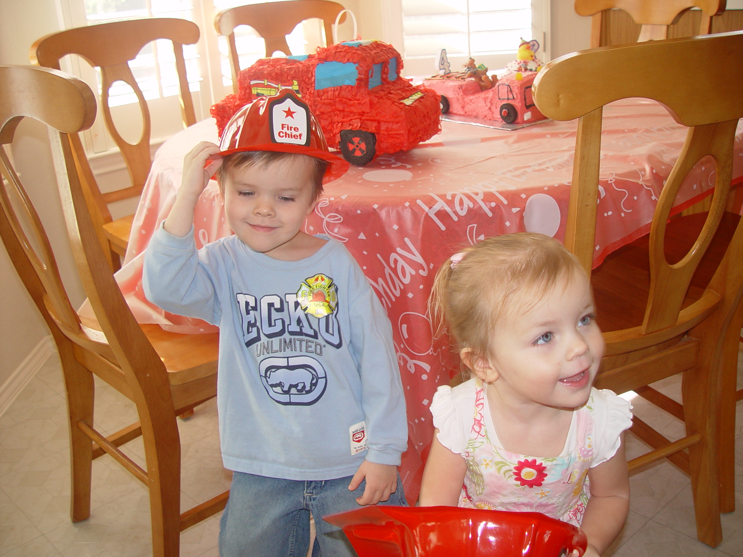 Zack's Fireman Birthday Party (5 years old)