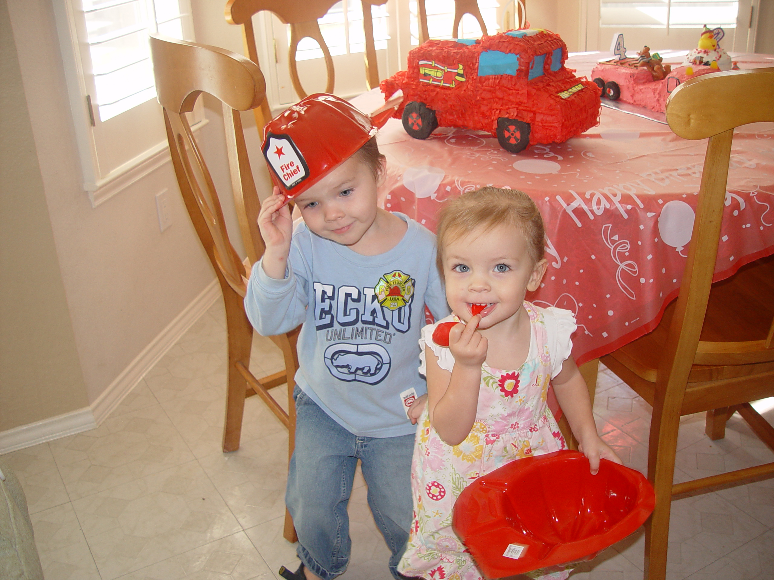 Zack's Fireman Birthday Party (5 years old)