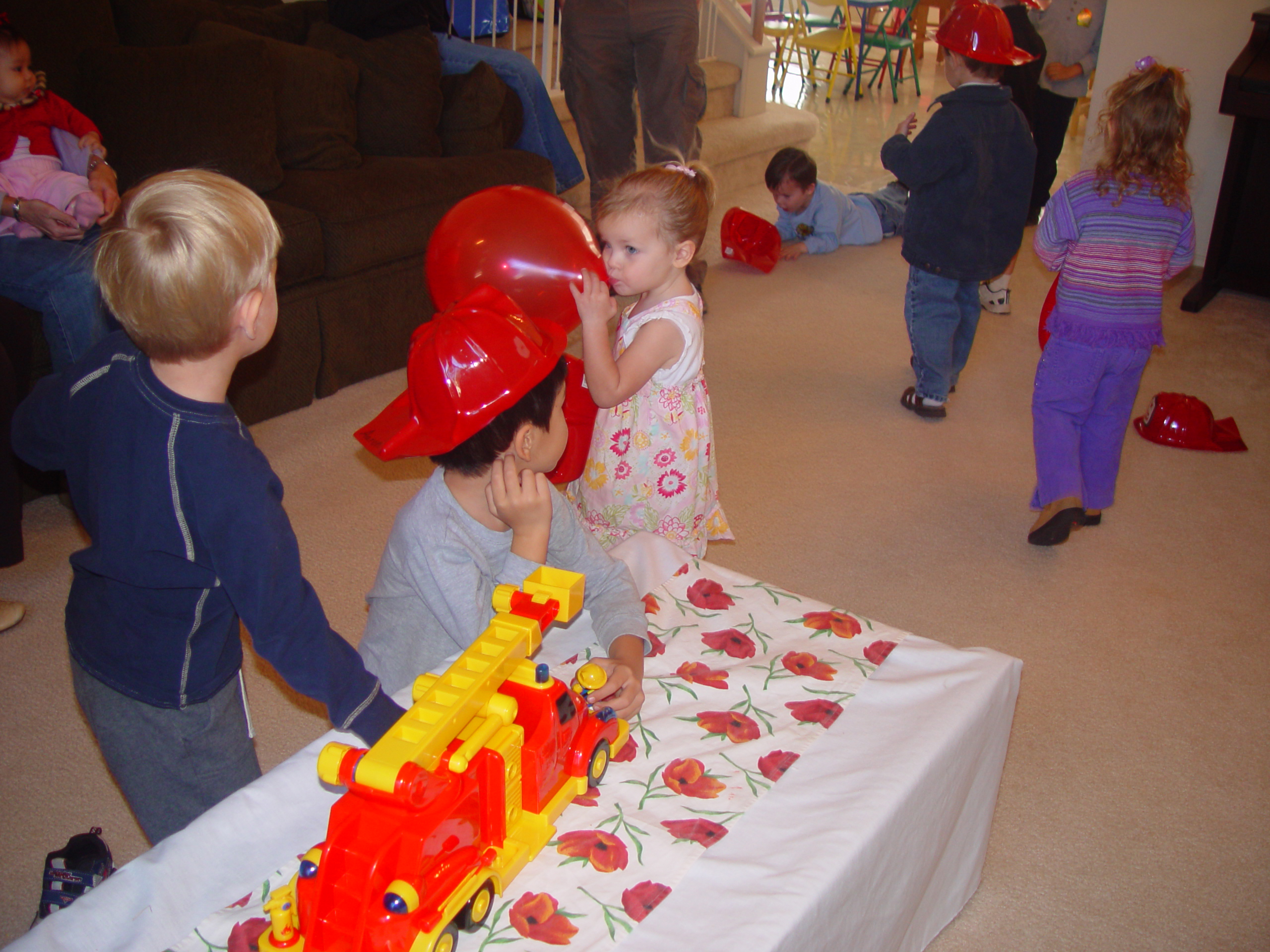 Zack's Fireman Birthday Party (5 years old)