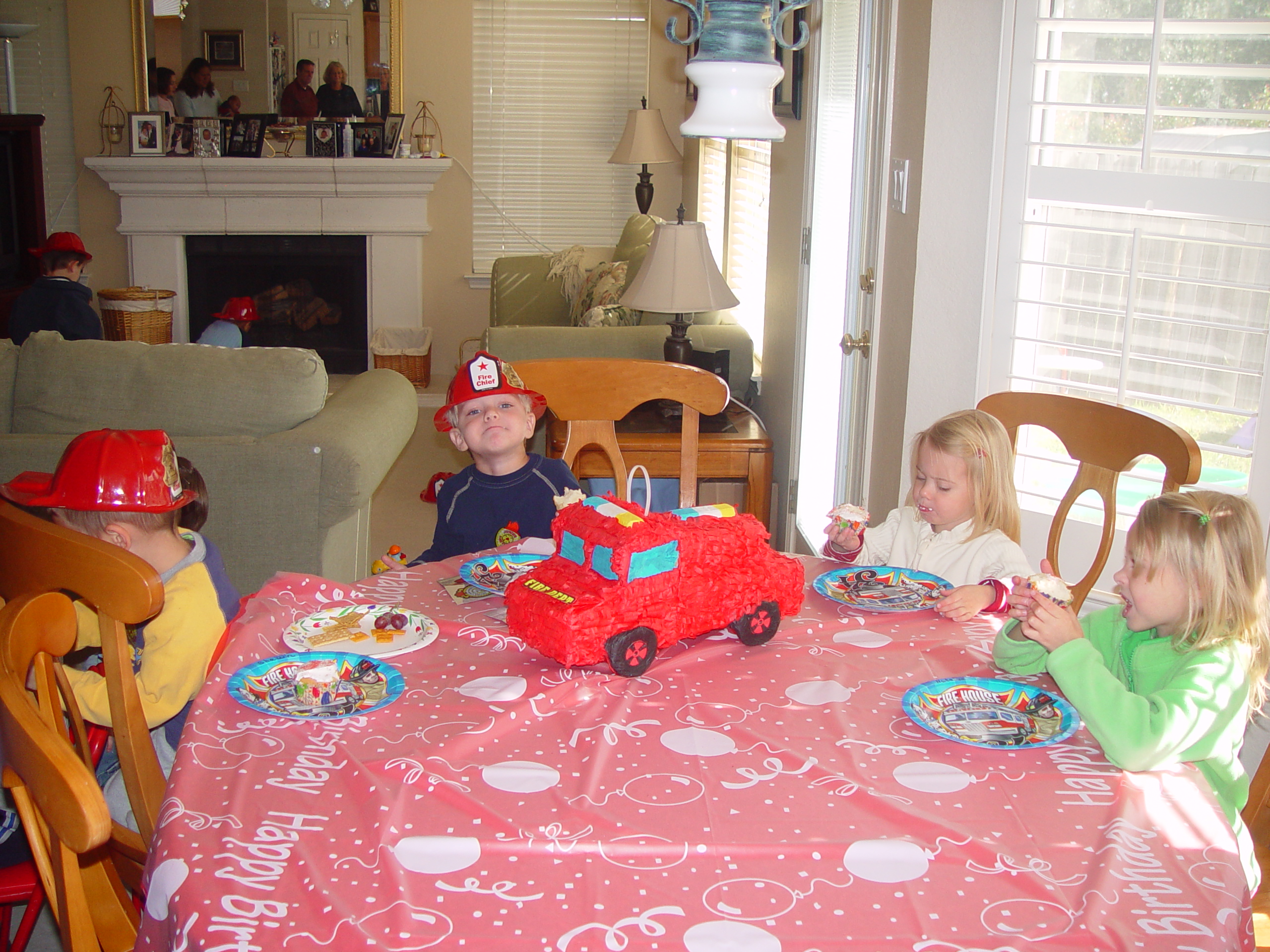 Zack's Fireman Birthday Party (5 years old)