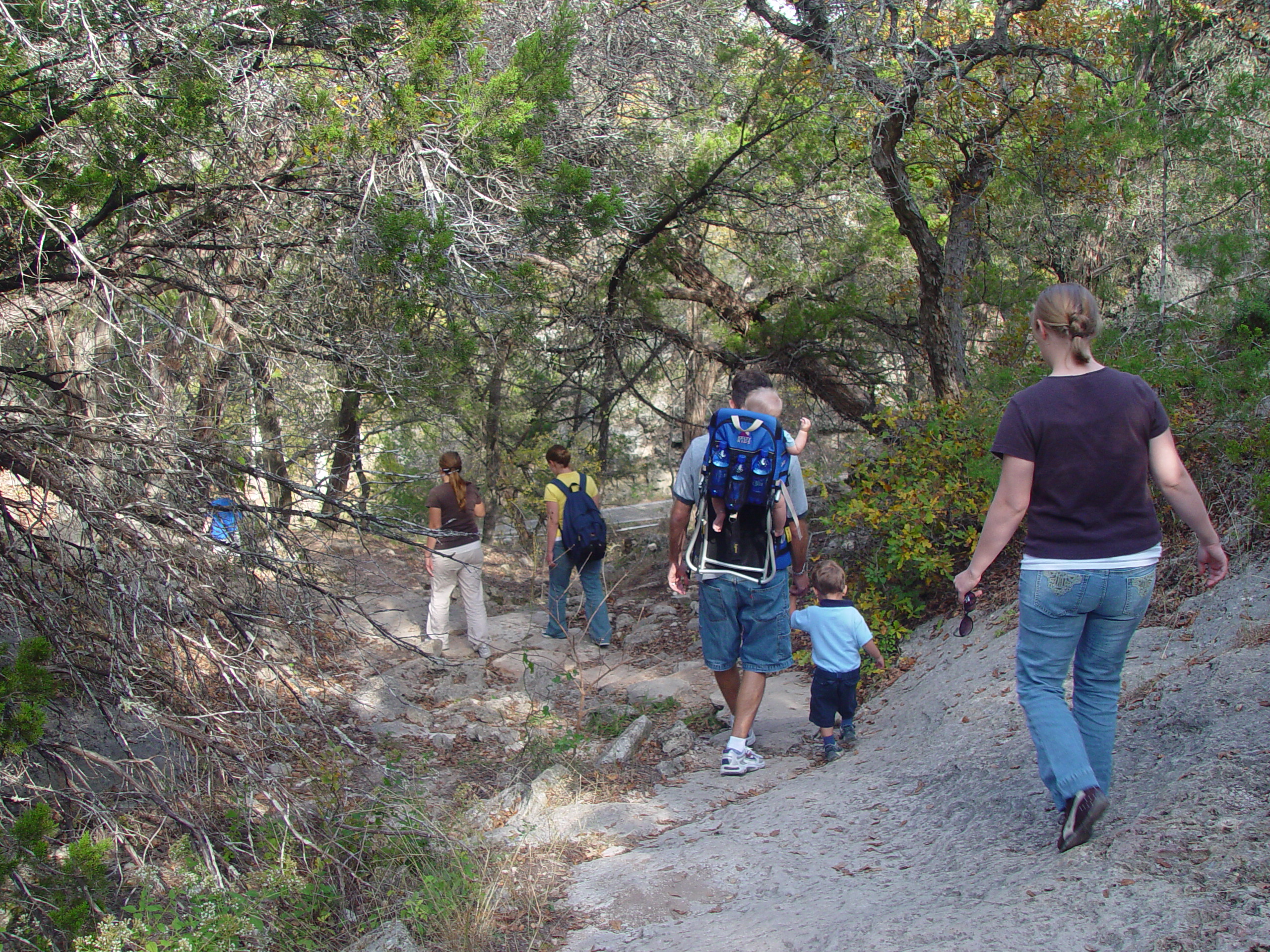 Hiking at Hamilton Pool Preserve with Stan and DeNae