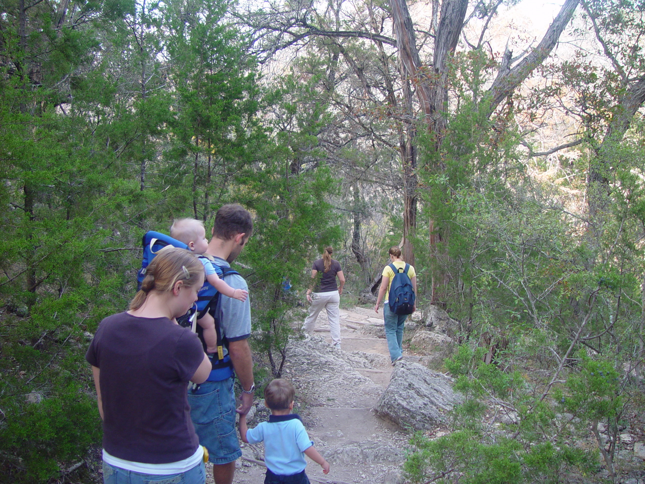 Hiking at Hamilton Pool Preserve with Stan and DeNae