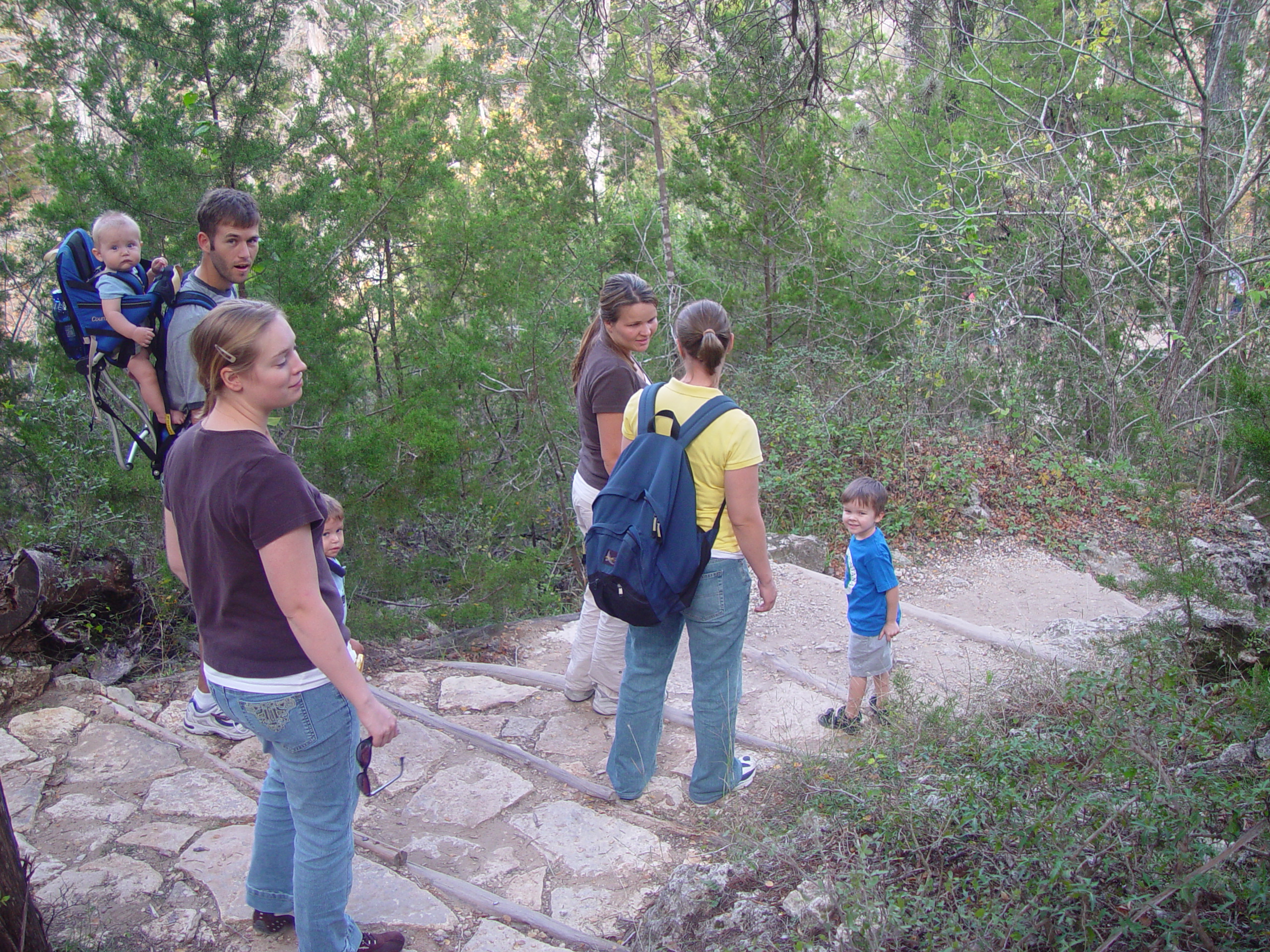 Hiking at Hamilton Pool Preserve with Stan and DeNae