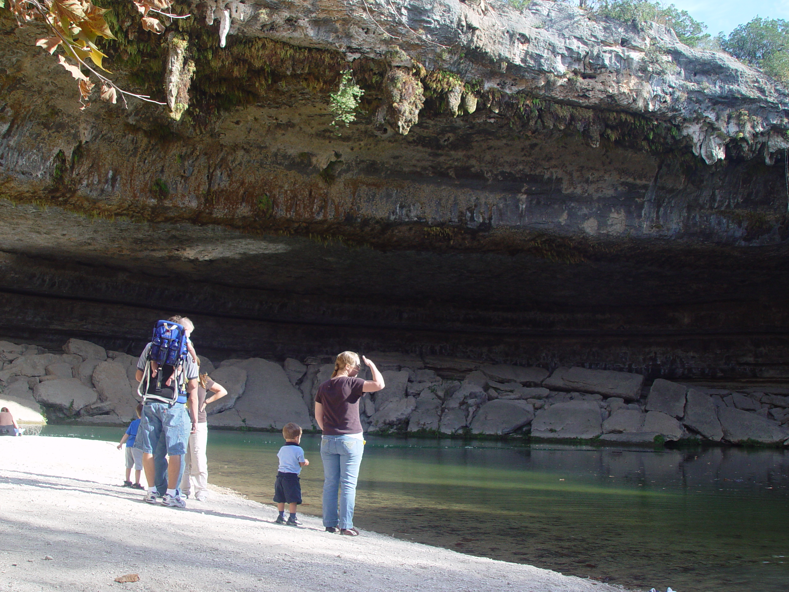 Hiking at Hamilton Pool Preserve with Stan and DeNae