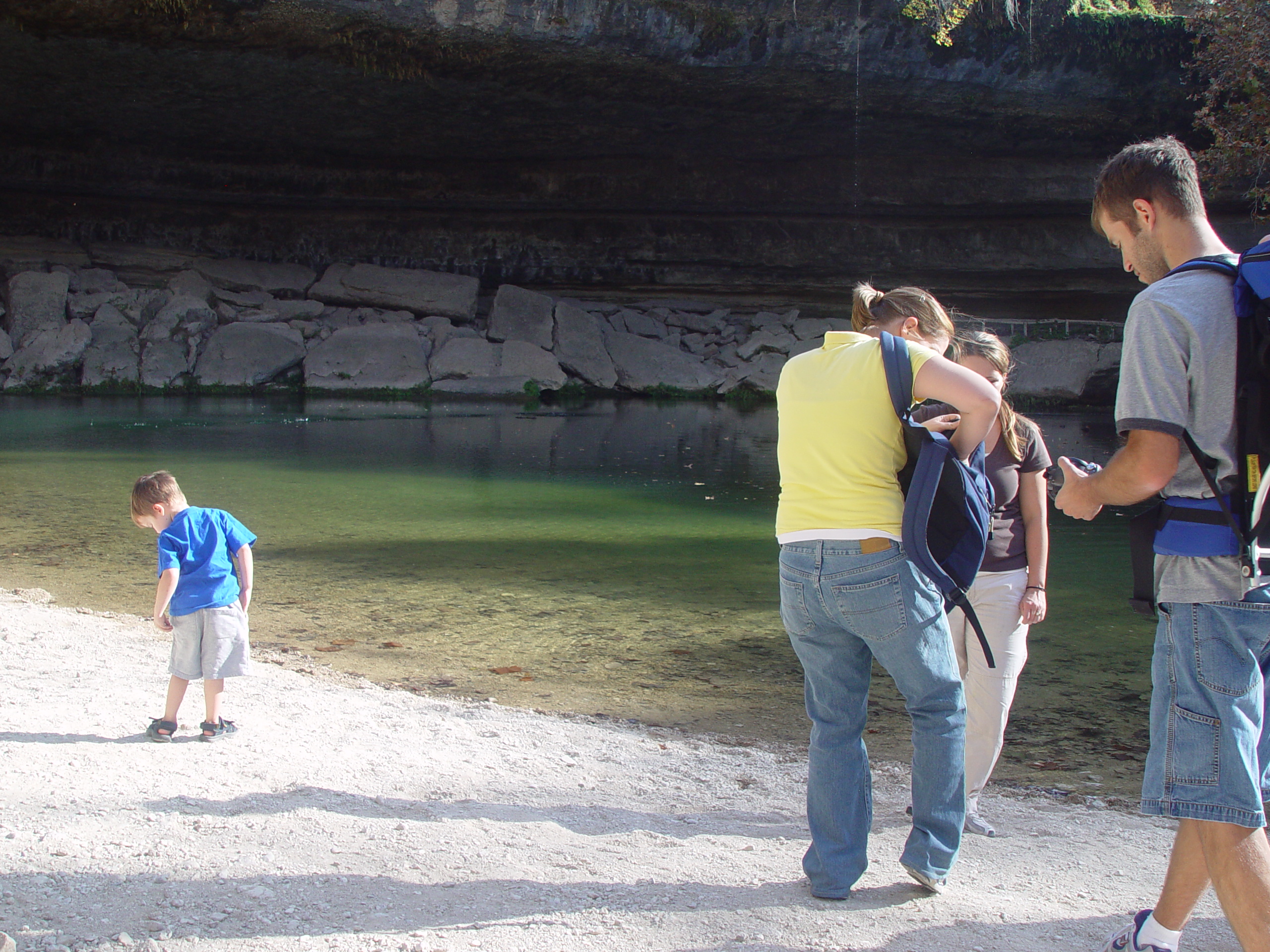 Hiking at Hamilton Pool Preserve with Stan and DeNae