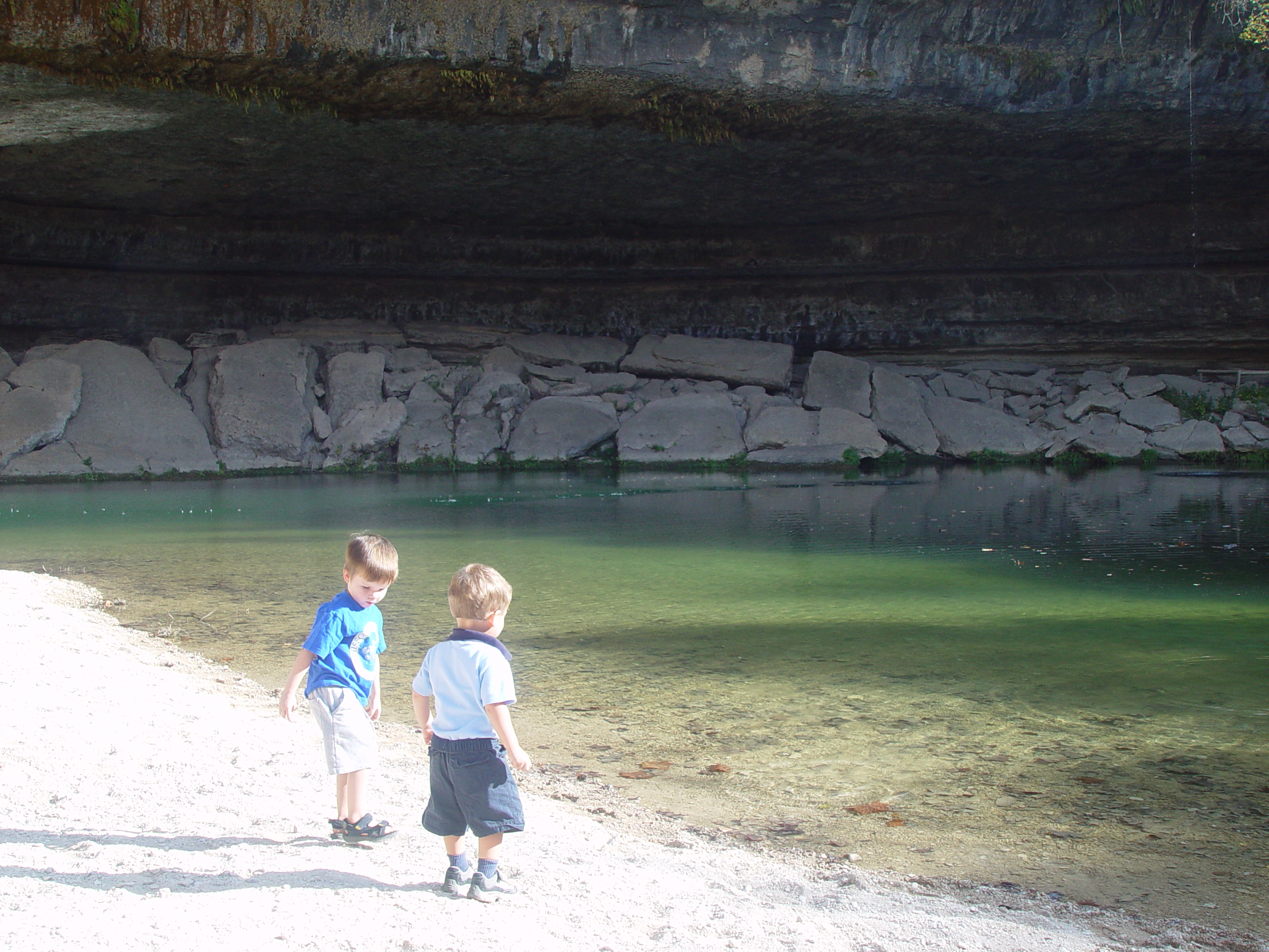 Hiking at Hamilton Pool Preserve with Stan and DeNae