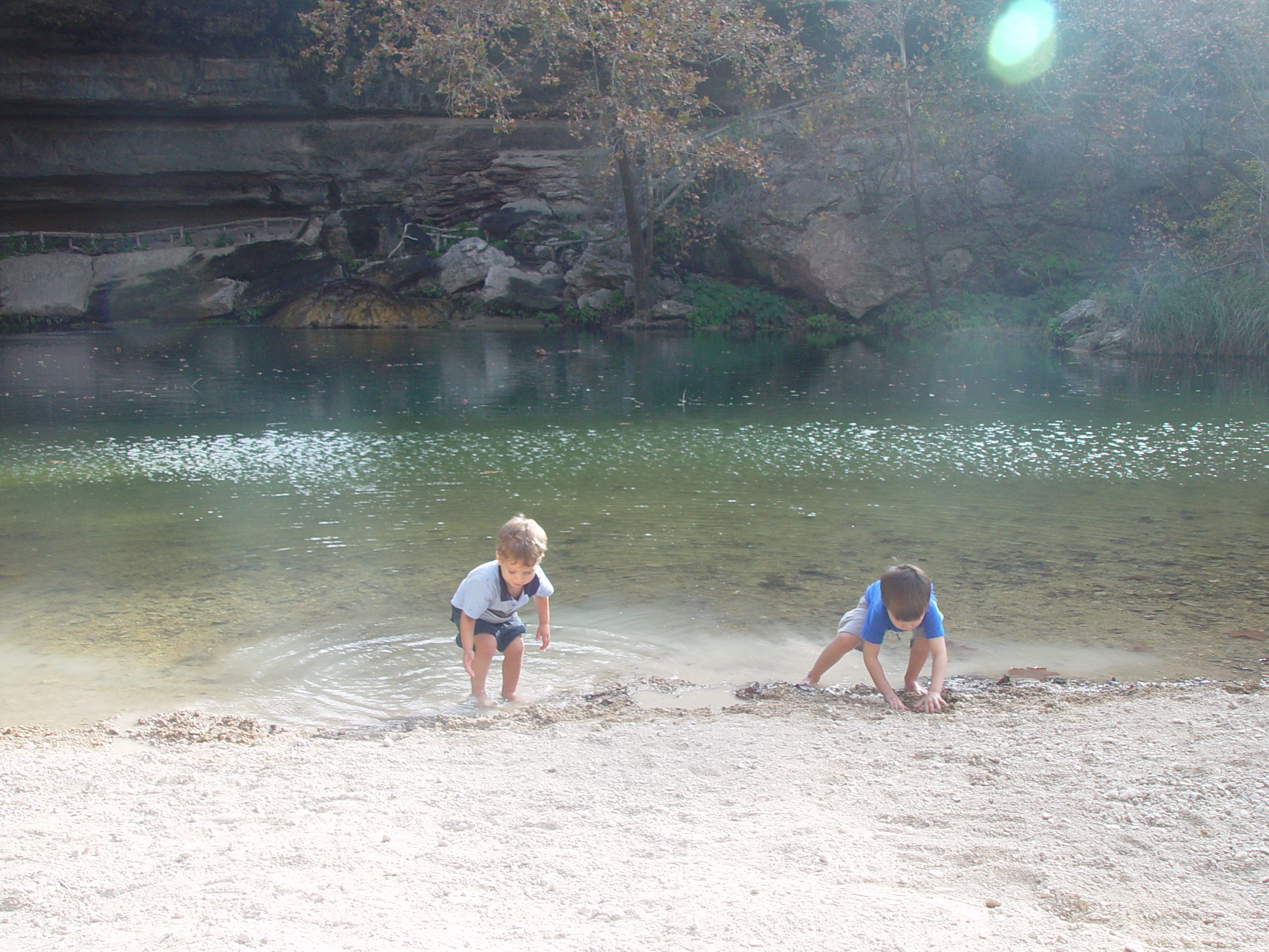 Hiking at Hamilton Pool Preserve with Stan and DeNae