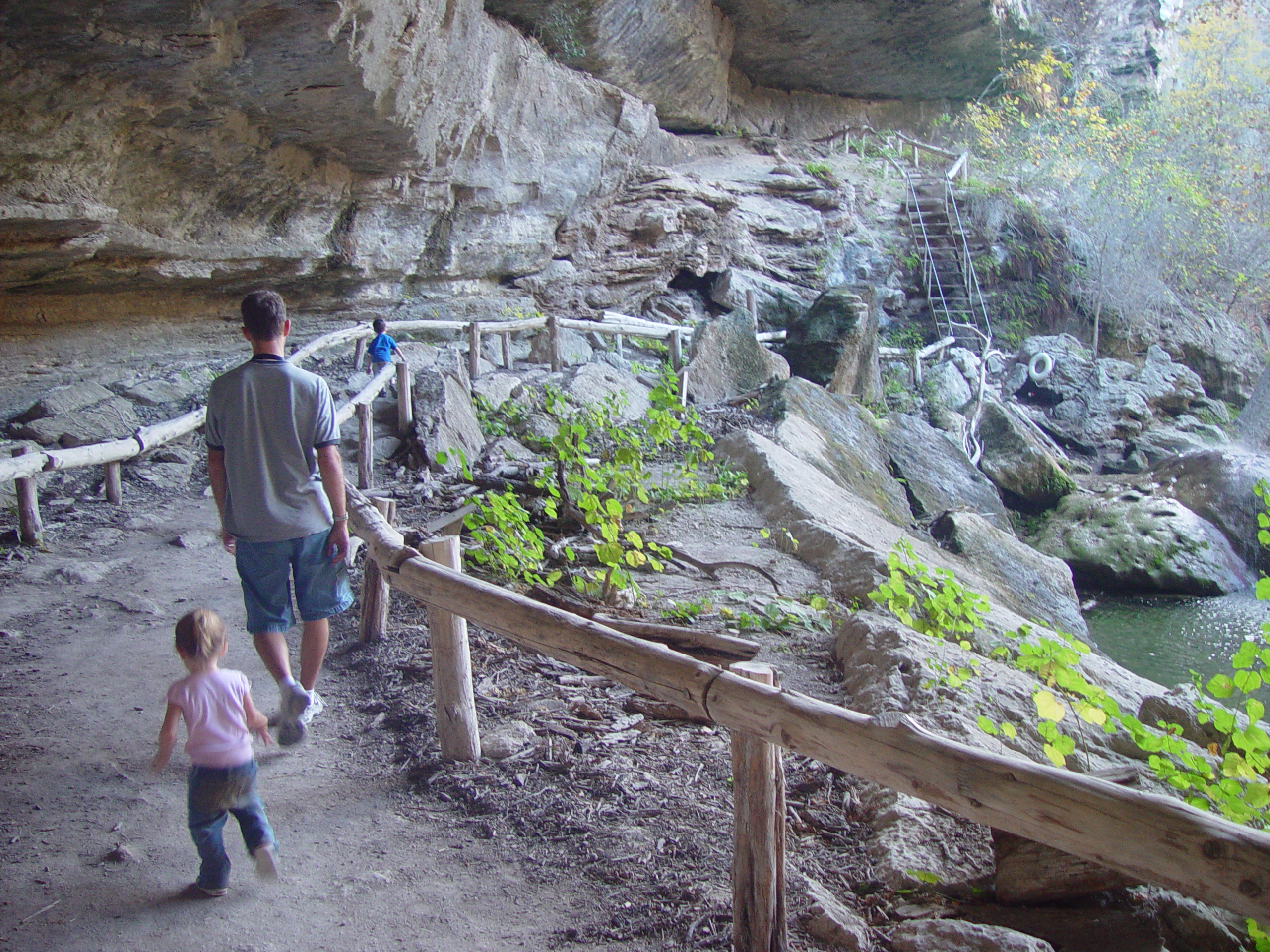 Hiking at Hamilton Pool Preserve with Stan and DeNae