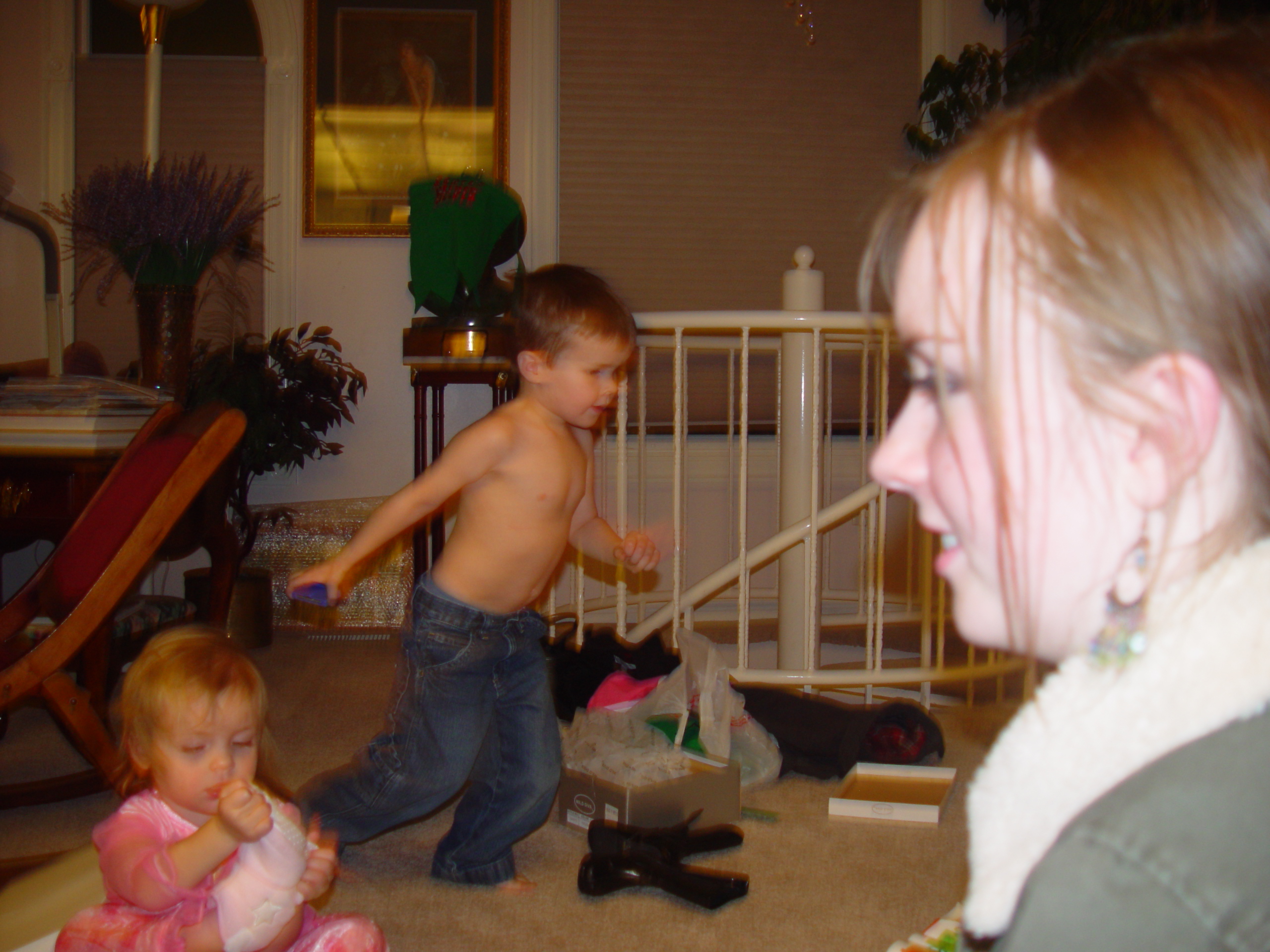 Christmas 2006 (Aggie Basketball, Winning a Lovesac, Aggie Blue Mint)