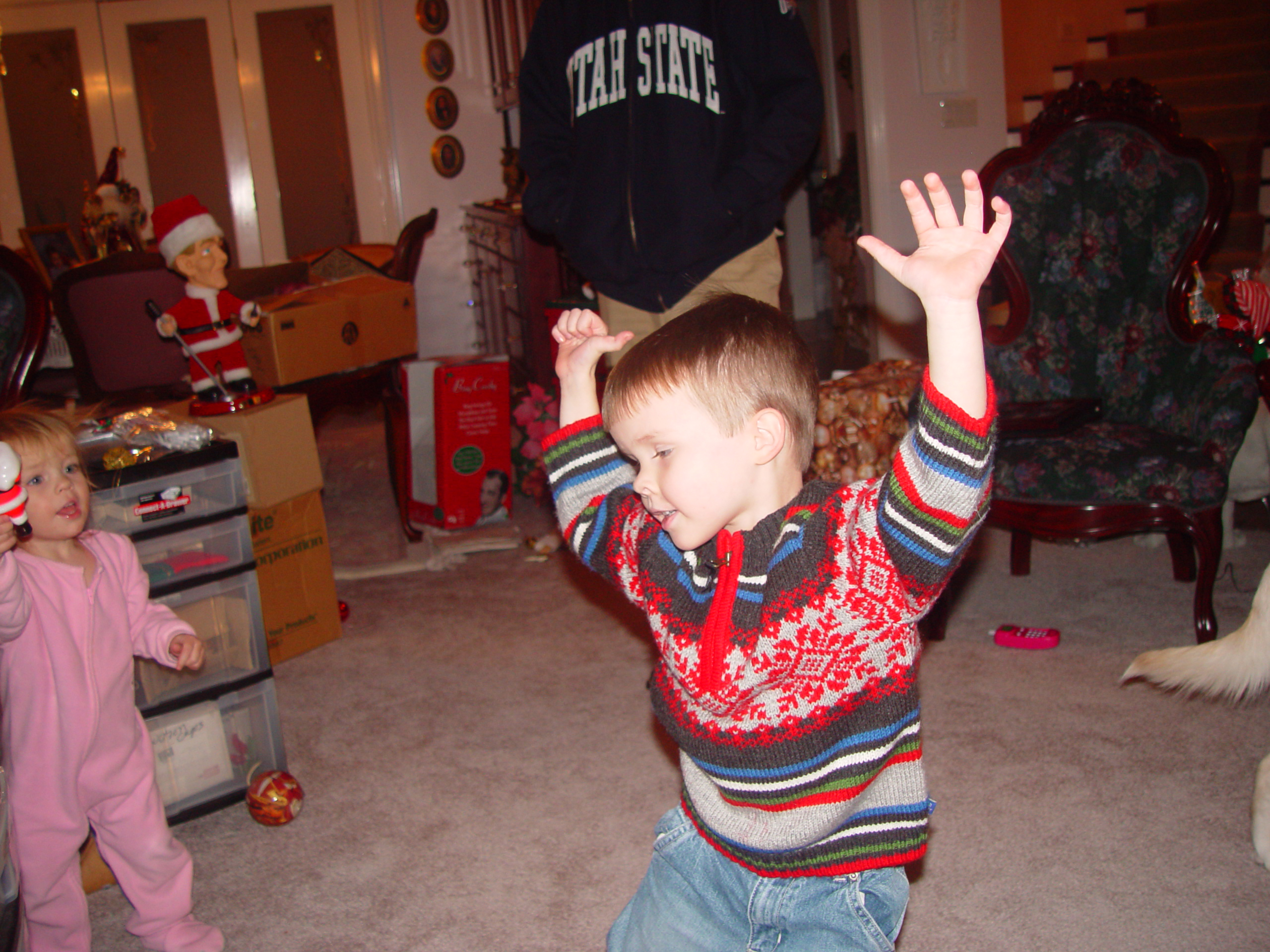 Christmas 2006 (USU vs. BYU, Israelsen Christmas Party, Falslev Christmas Party, Santa)