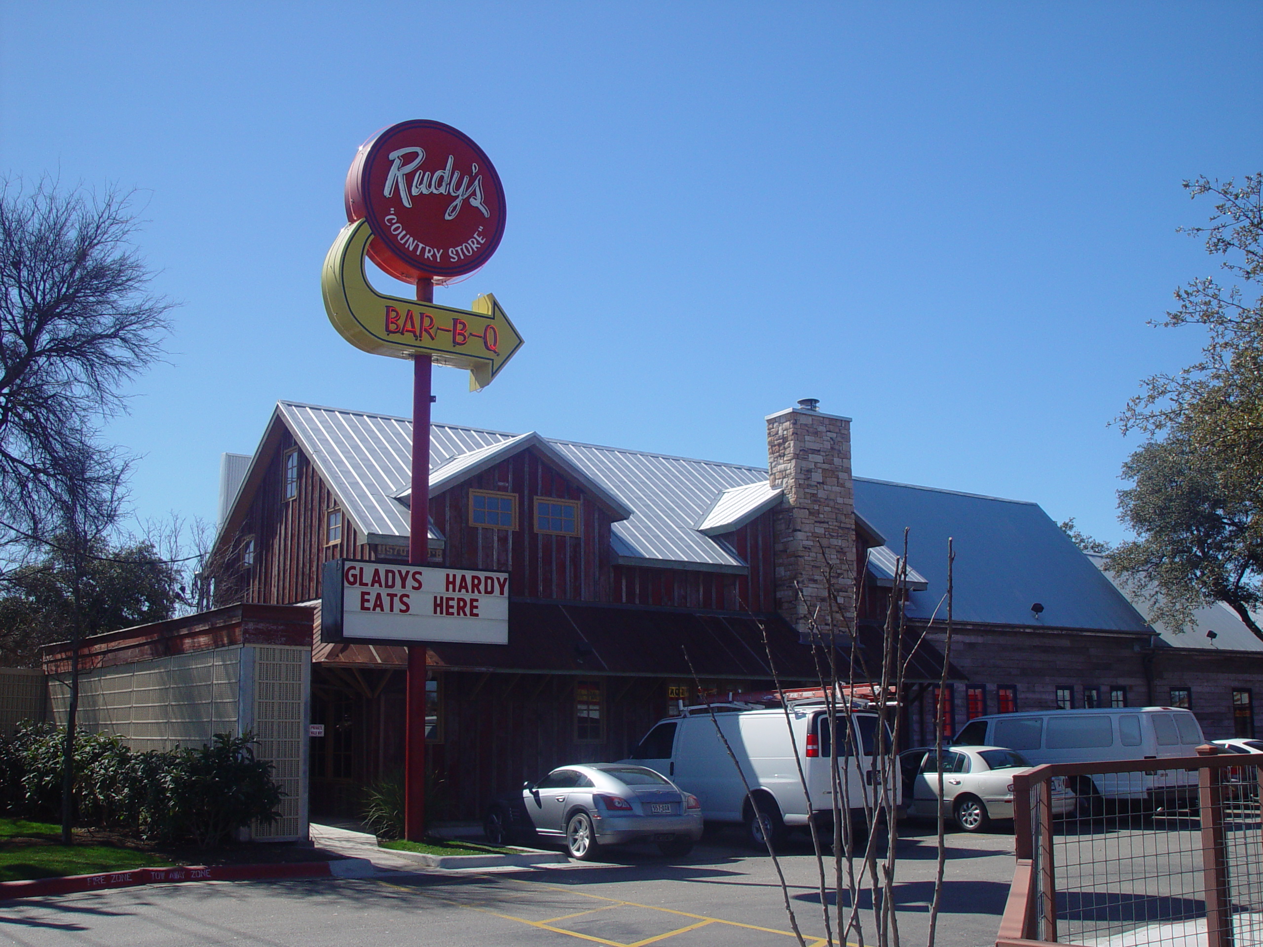 Gladys Hardy and Rudy's BBQ