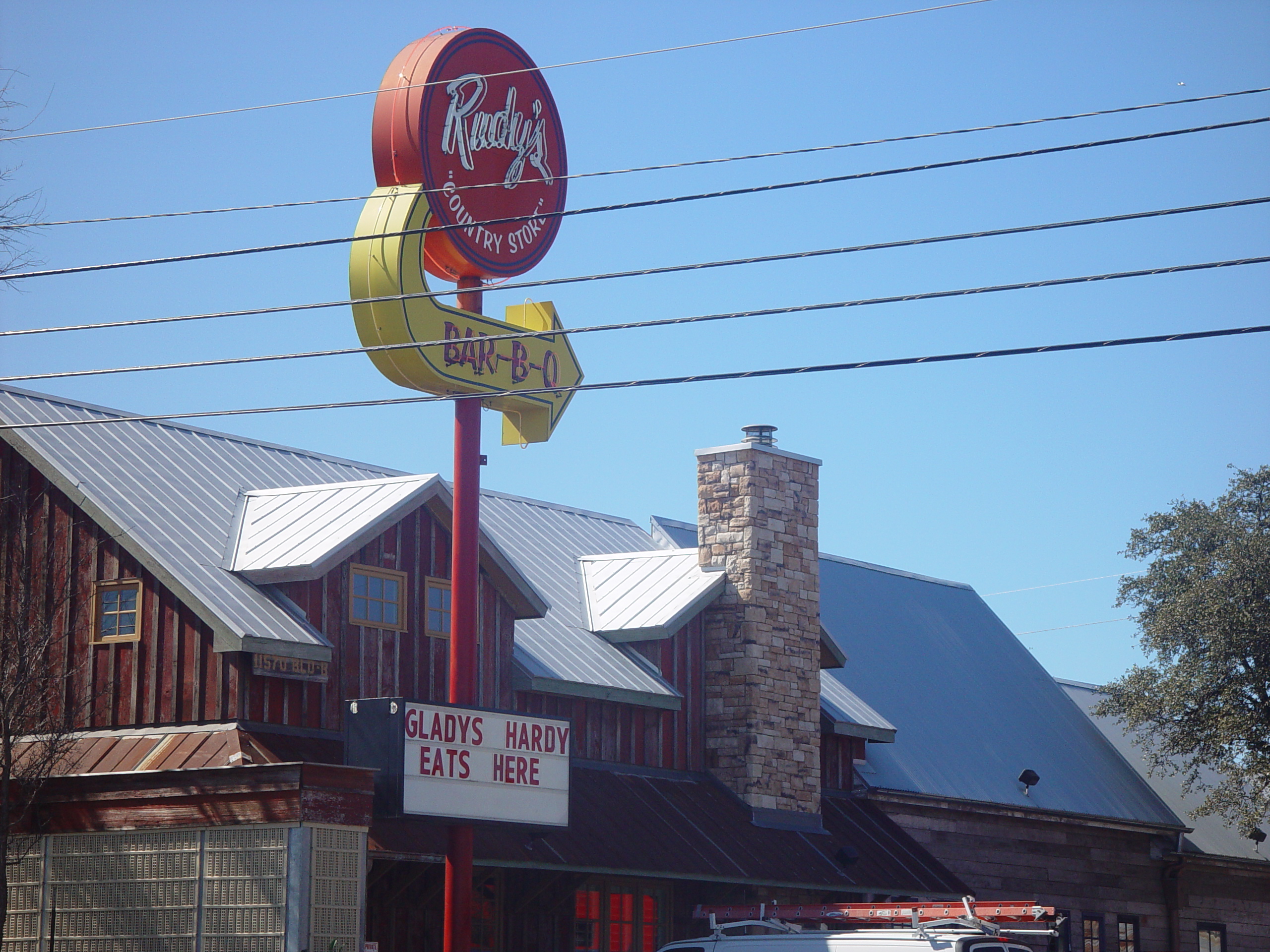 Gladys Hardy and Rudy's BBQ