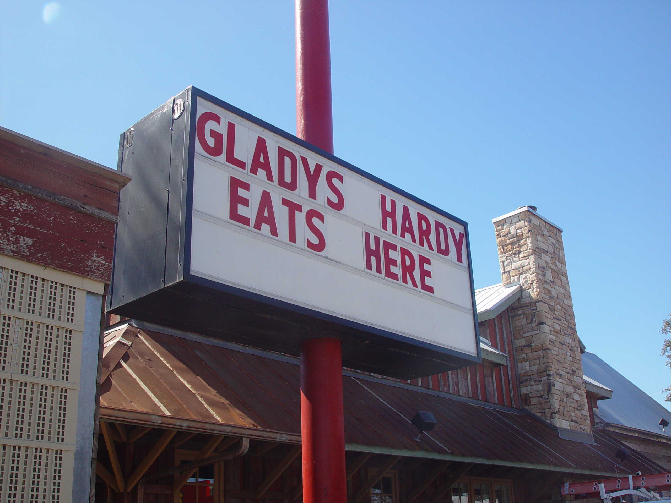 Gladys Hardy and Rudy's BBQ