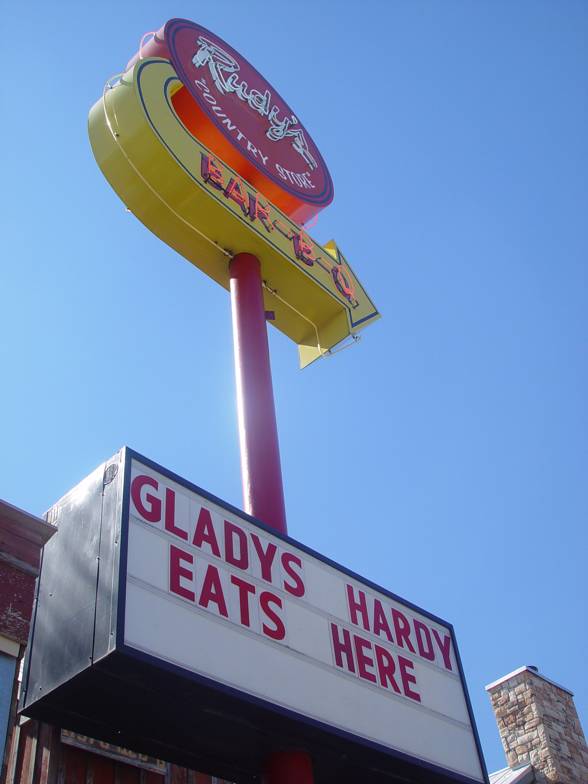 Gladys Hardy and Rudy's BBQ