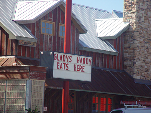 Gladys Hardy and Rudy's BBQ