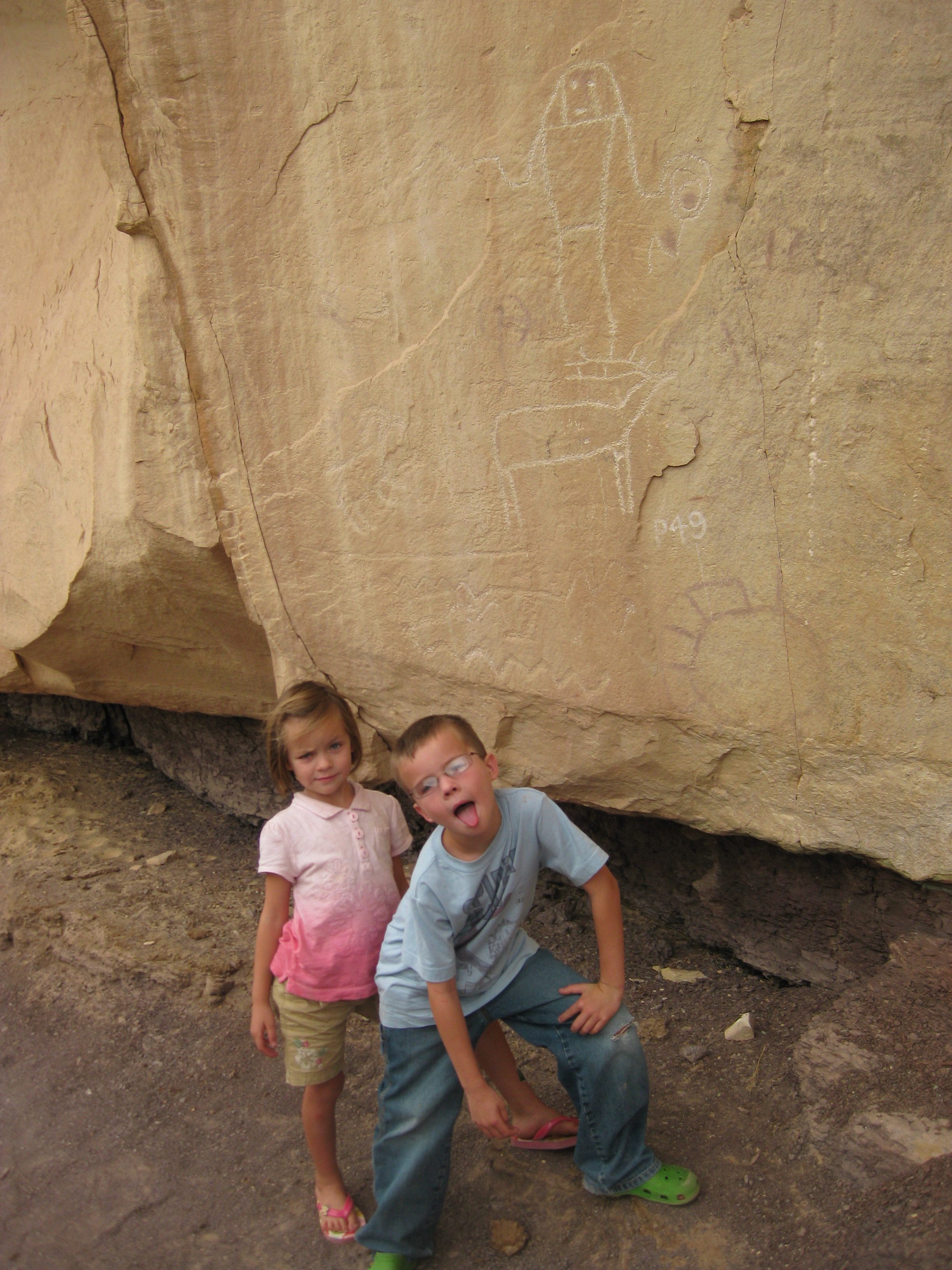2010 July 4th Vacation - Day 6 - Flaming Gorge Dam, Fishing, McConkie Ranch Petroglyphs, Vernal, Utah