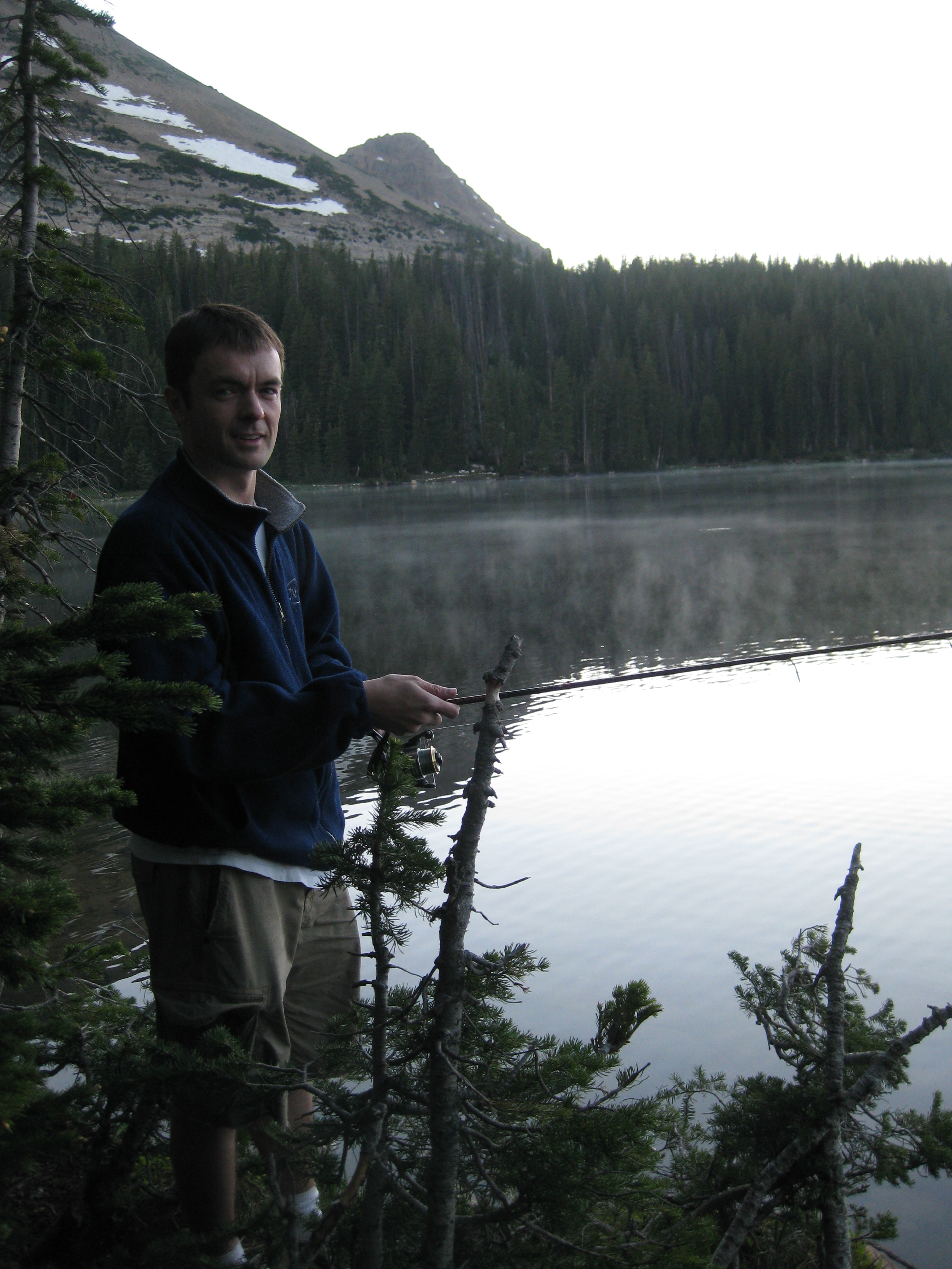 2010 July 4th Vacation - Day 7 - Vernal, Utah, Dinosaur, Colorado, Dinosaur National Park, Zack's 1st Fish, Mirror Lake, Utah