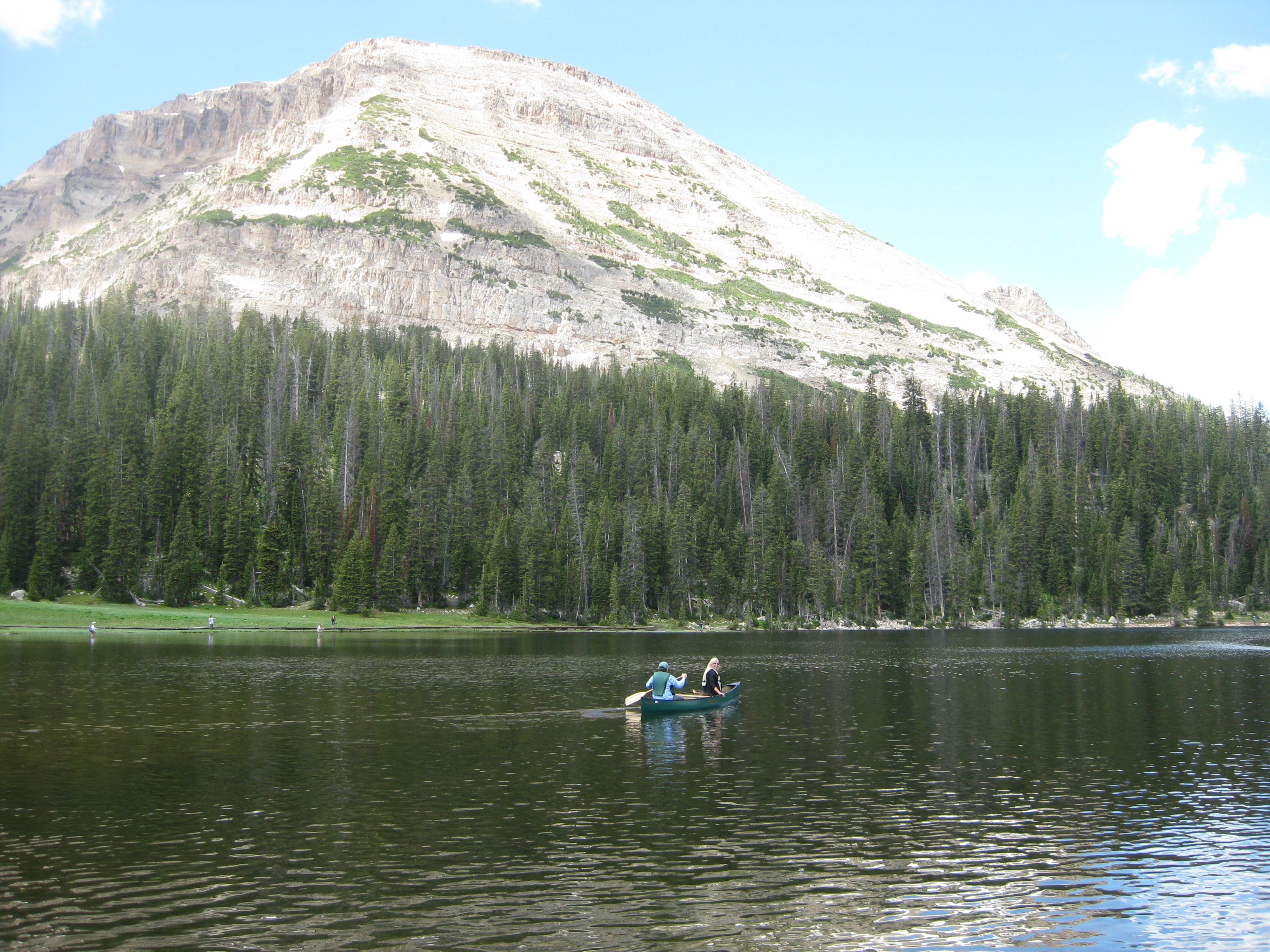 2010 July 4th Vacation - Day 8 - Canoeing on Mirror Lake, Provo River Falls