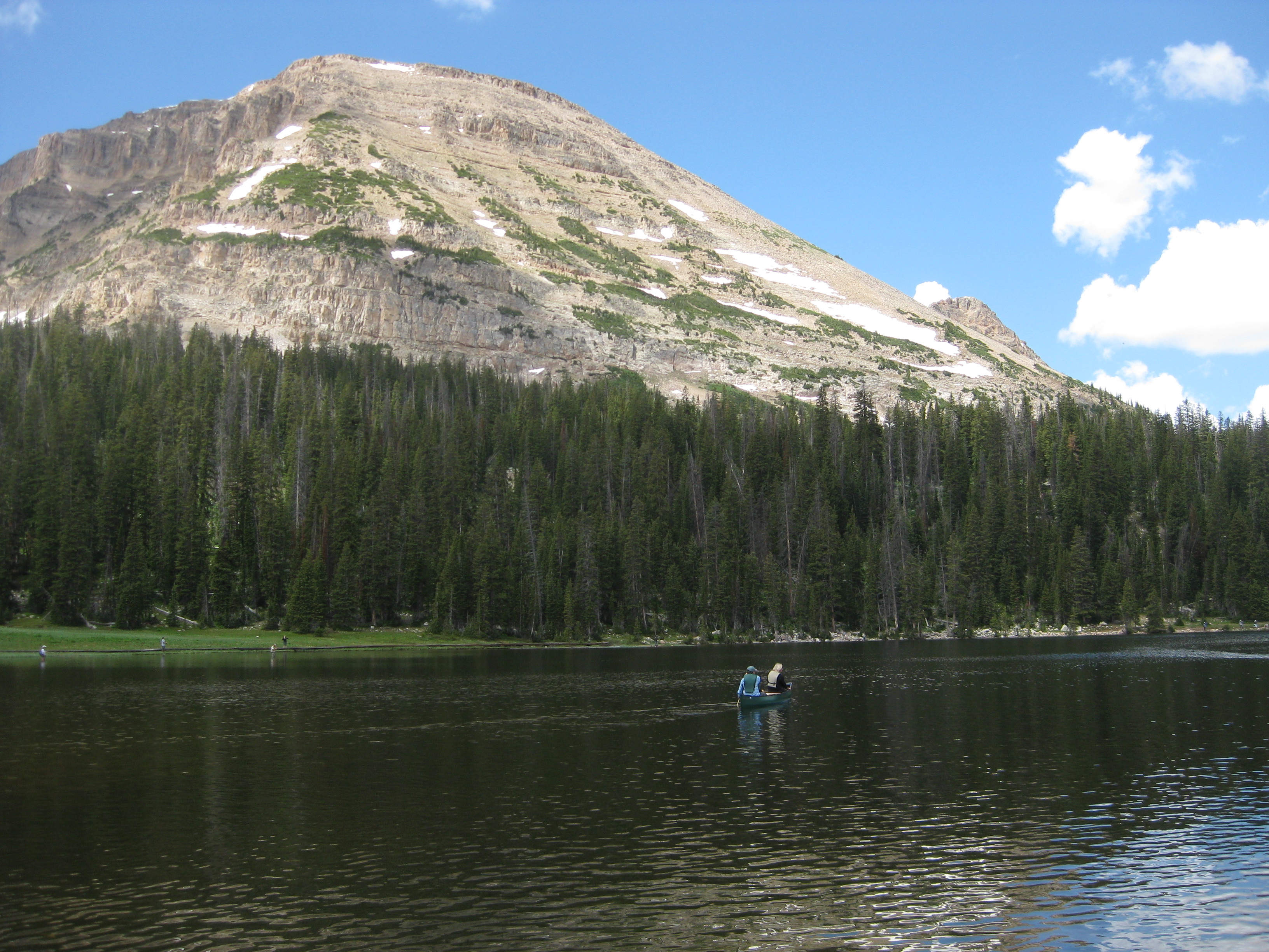 2010 July 4th Vacation - Day 8 - Canoeing on Mirror Lake, Provo River Falls