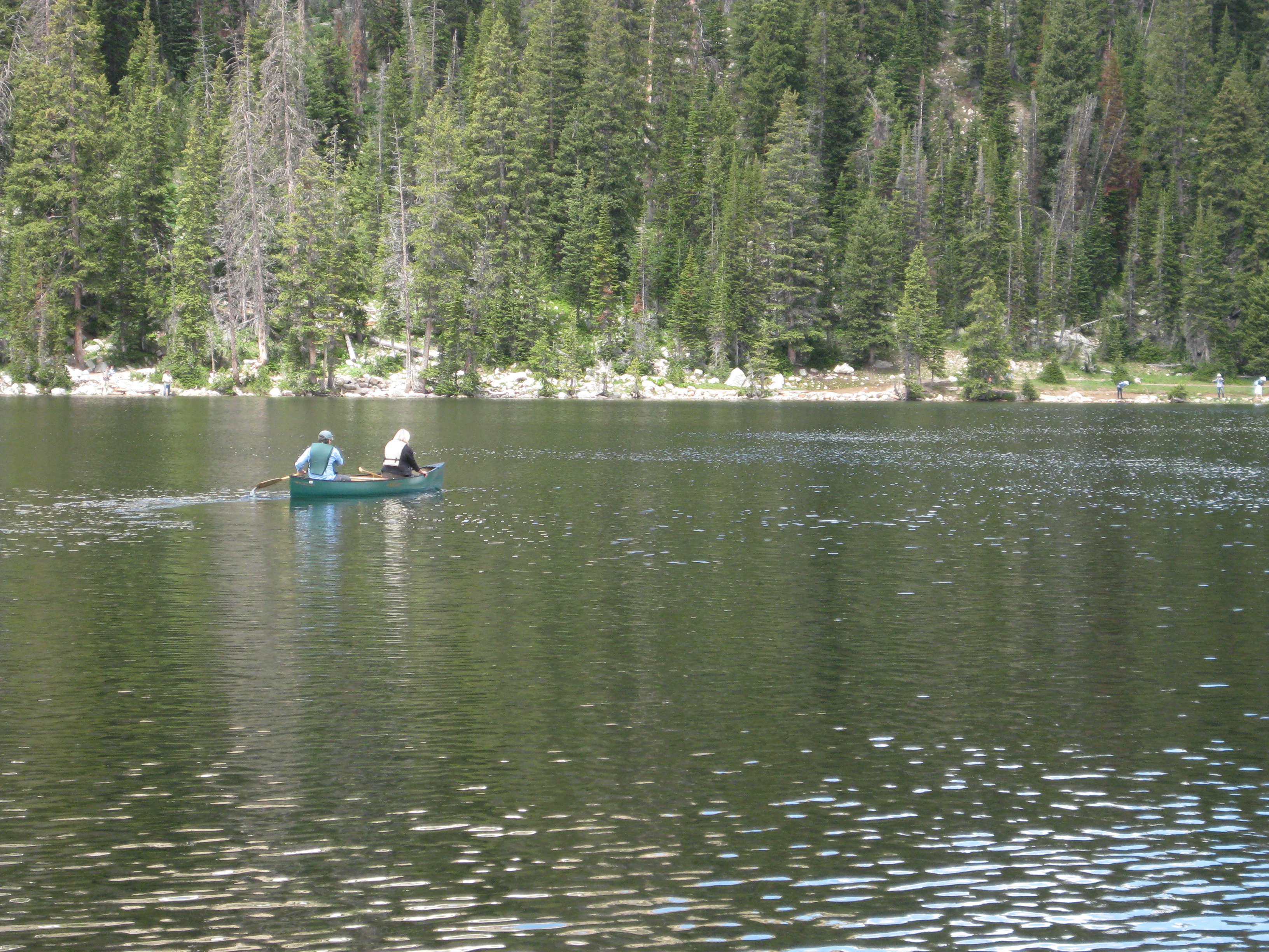 2010 July 4th Vacation - Day 8 - Canoeing on Mirror Lake, Provo River Falls