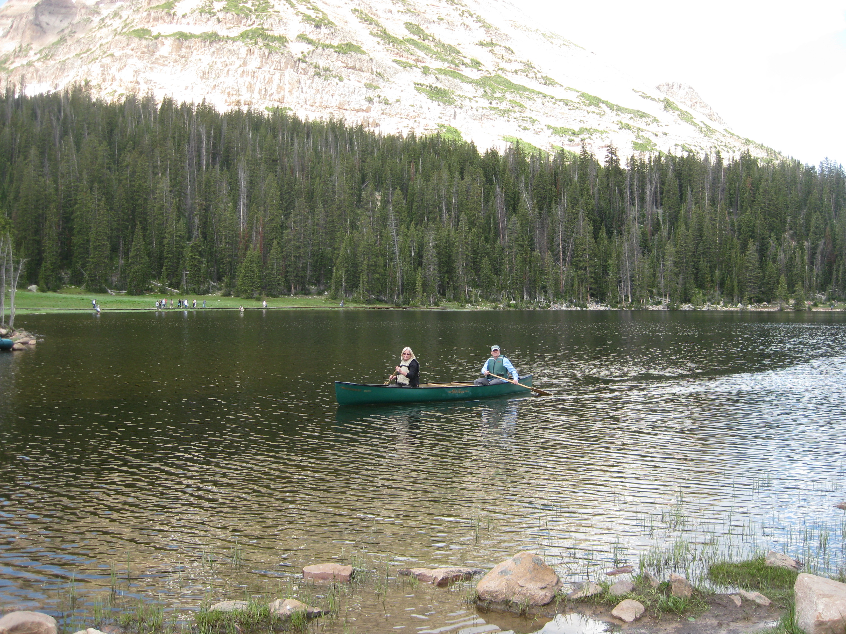 2010 July 4th Vacation - Day 8 - Canoeing on Mirror Lake, Provo River Falls