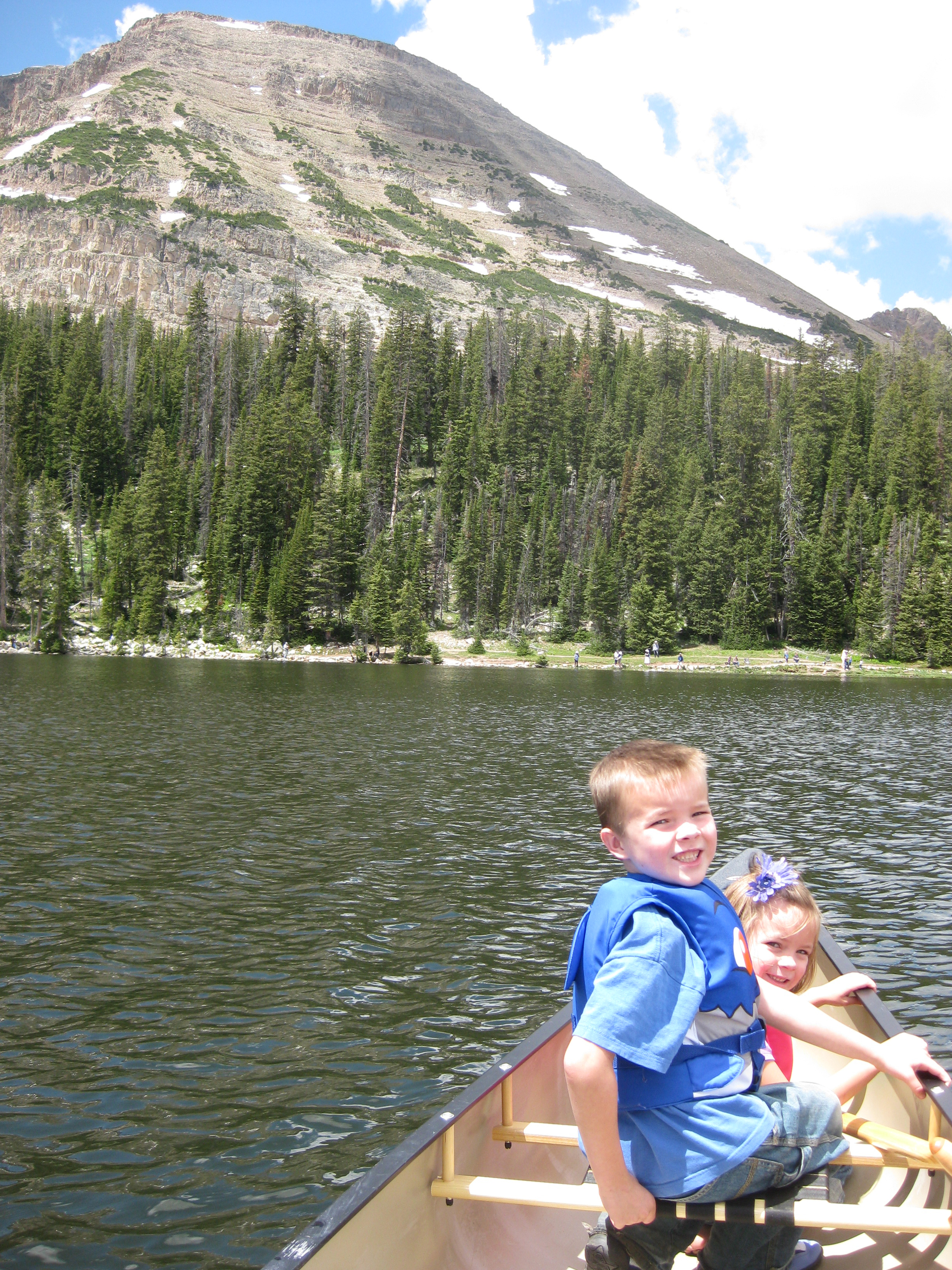 2010 July 4th Vacation - Day 8 - Canoeing on Mirror Lake, Provo River Falls