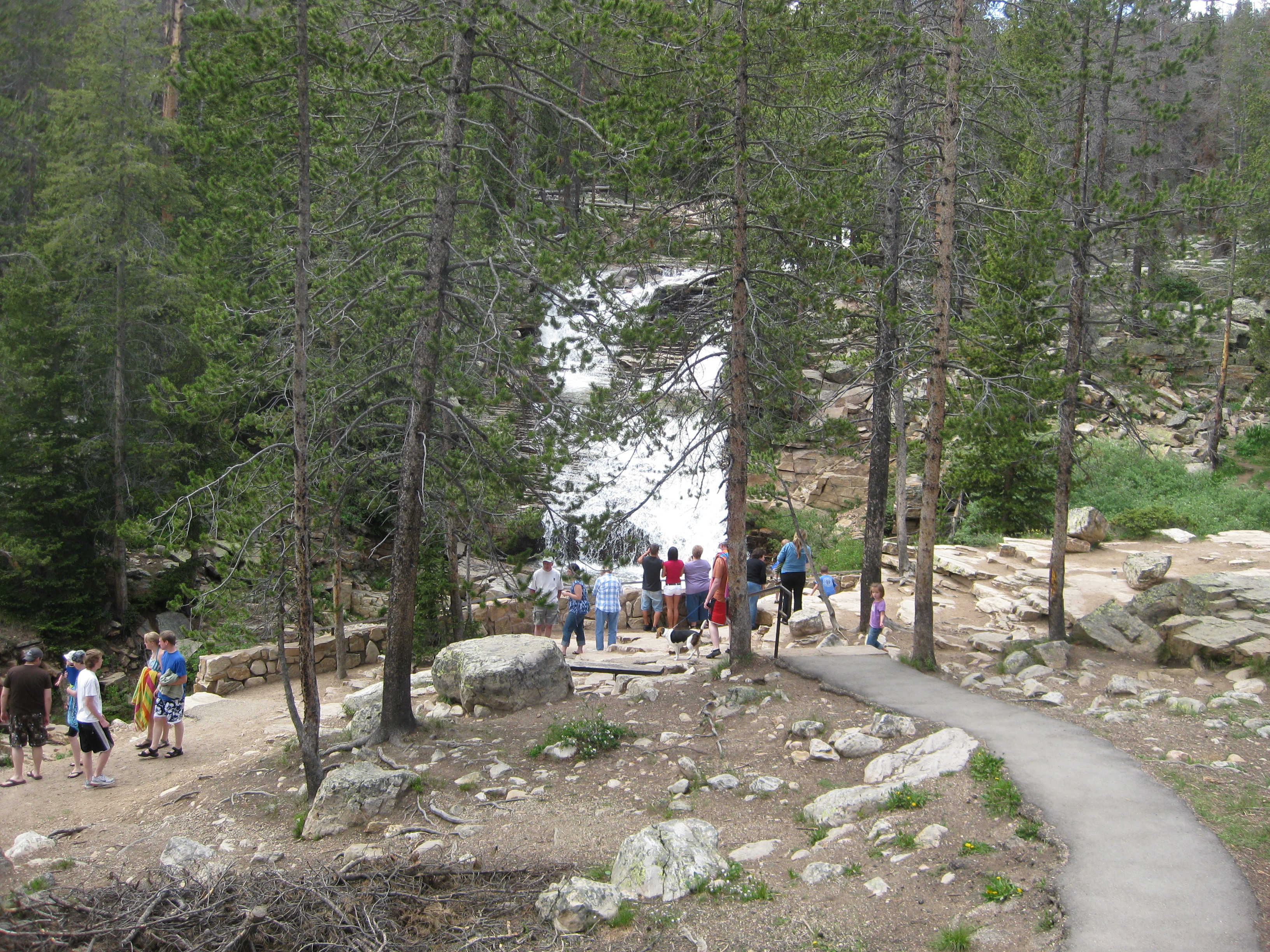 2010 July 4th Vacation - Day 8 - Canoeing on Mirror Lake, Provo River Falls