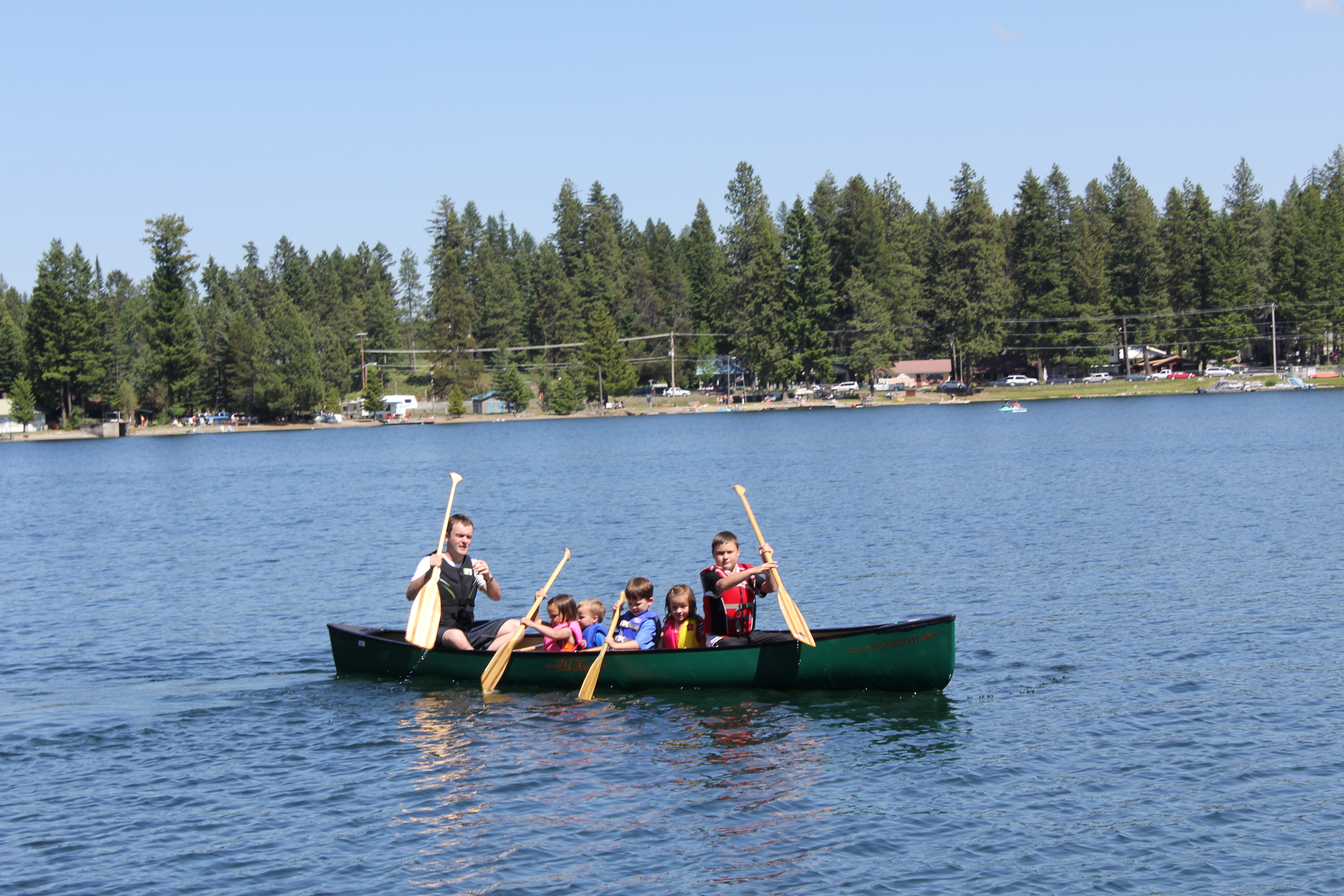 2011 July Break - Diamond Lake, Washington - Barbara's Cabin (Swimming, Boat Rides, Canoe, Ponderosa Pine Hike, Turtle, Indian Reservation Fireworks, Fishing)