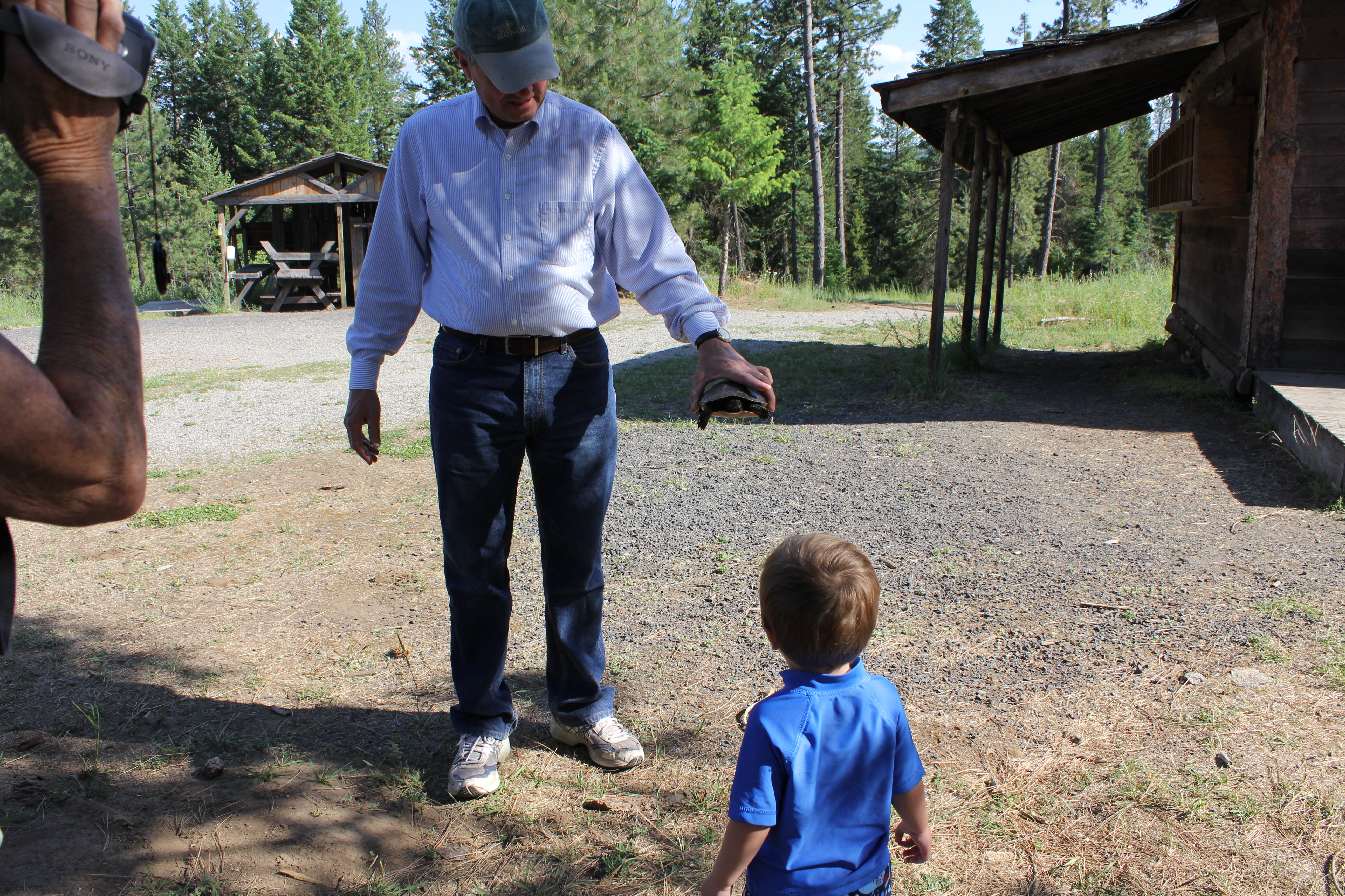 2011 July Break - Diamond Lake, Washington - Barbara's Cabin (Swimming, Boat Rides, Canoe, Ponderosa Pine Hike, Turtle, Indian Reservation Fireworks, Fishing)