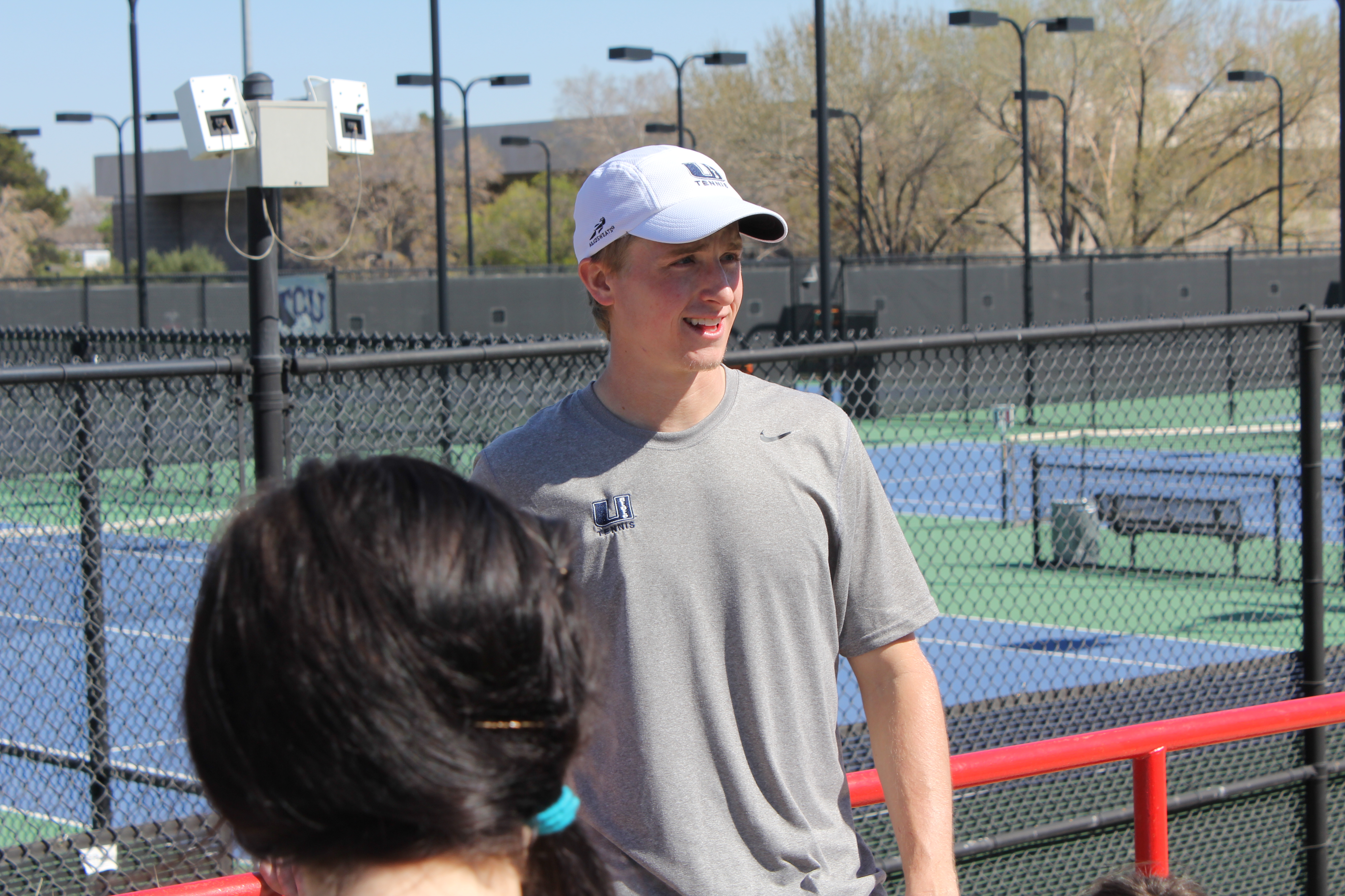 2012 Cabo Family Trip - Day 1 - Las Vegas (Nate Playing USU Tennis, Swimming)