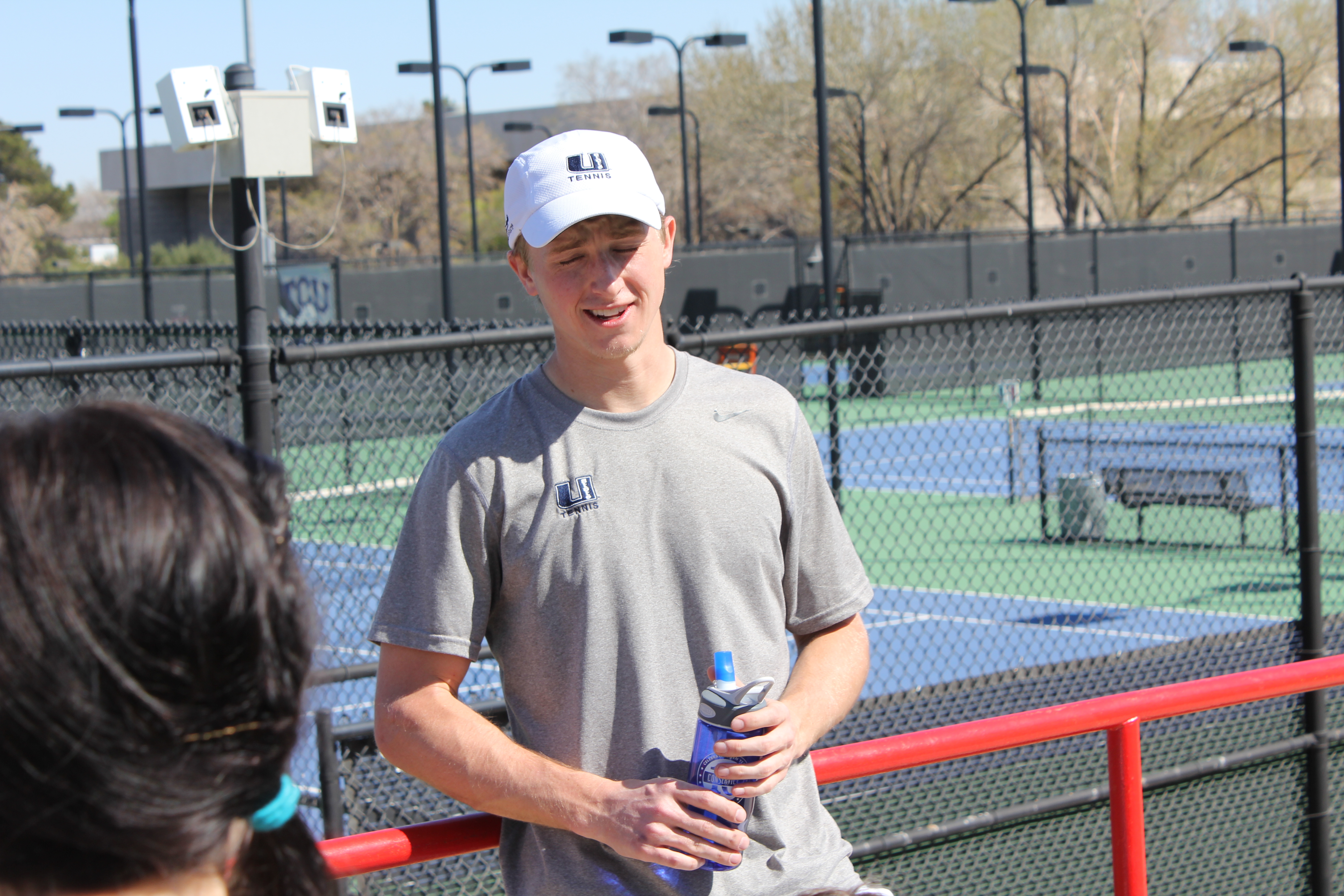 2012 Cabo Family Trip - Day 1 - Las Vegas (Nate Playing USU Tennis, Swimming)