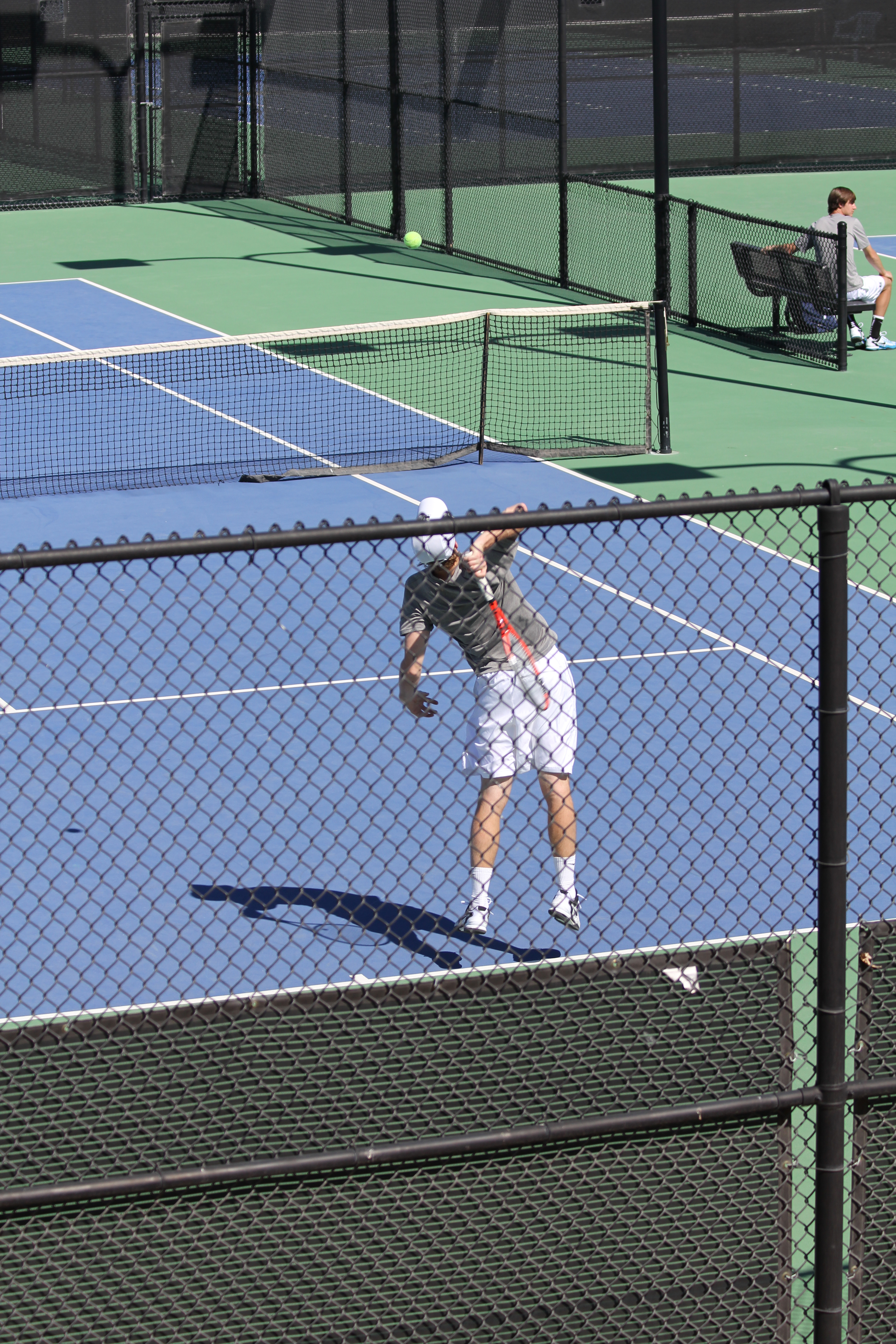 2012 Cabo Family Trip - Day 1 - Las Vegas (Nate Playing USU Tennis, Swimming)