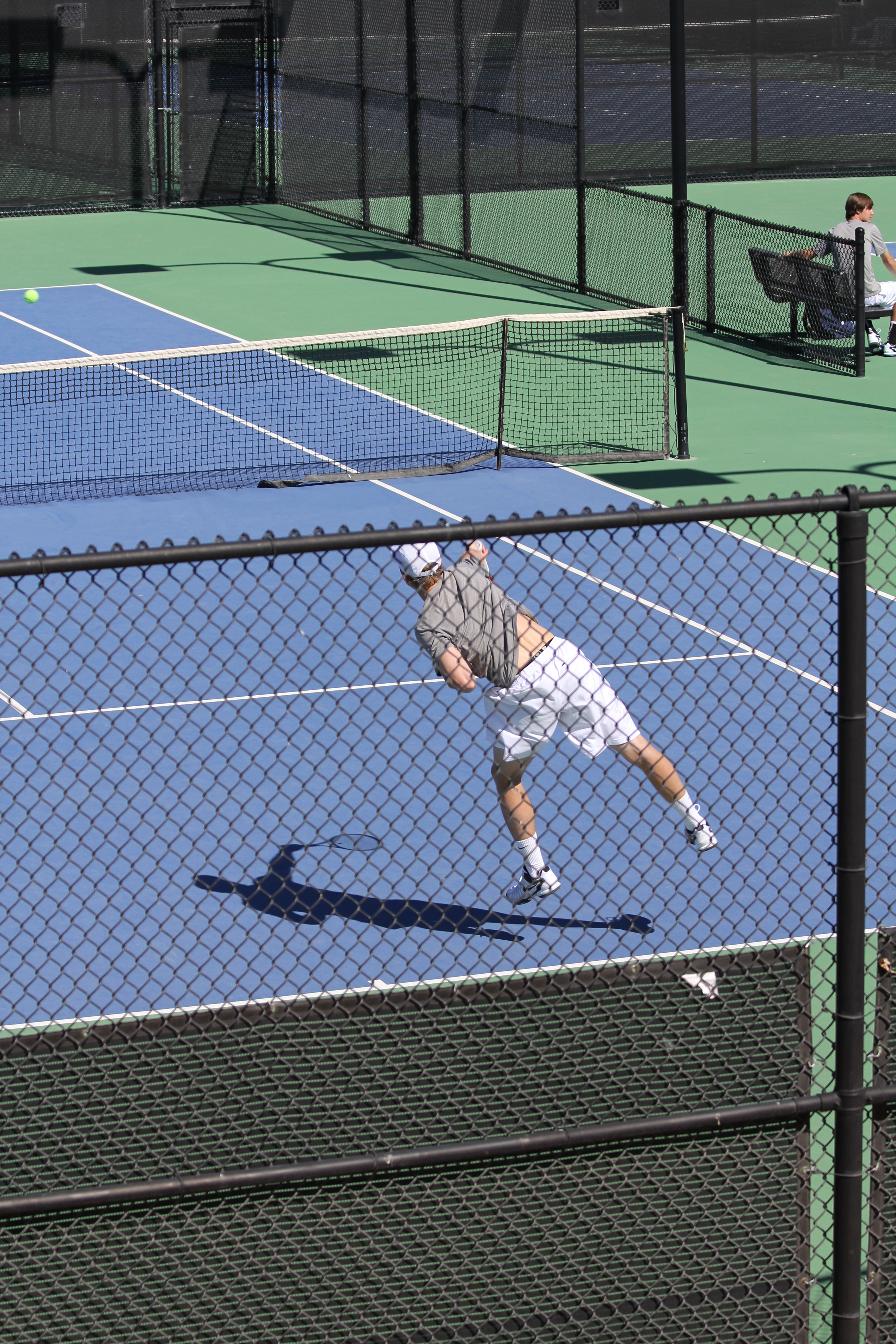 2012 Cabo Family Trip - Day 1 - Las Vegas (Nate Playing USU Tennis, Swimming)