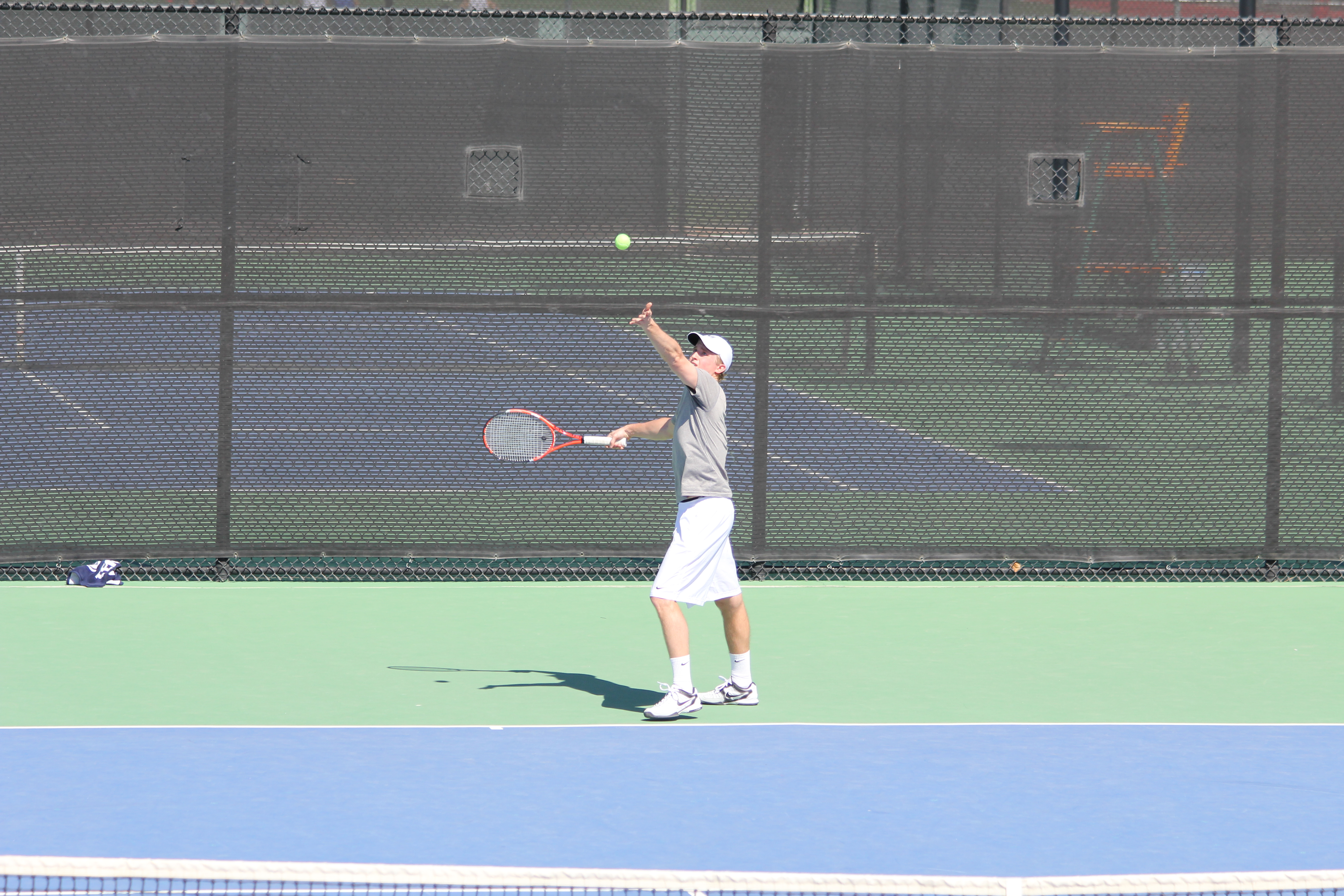 2012 Cabo Family Trip - Day 1 - Las Vegas (Nate Playing USU Tennis, Swimming)