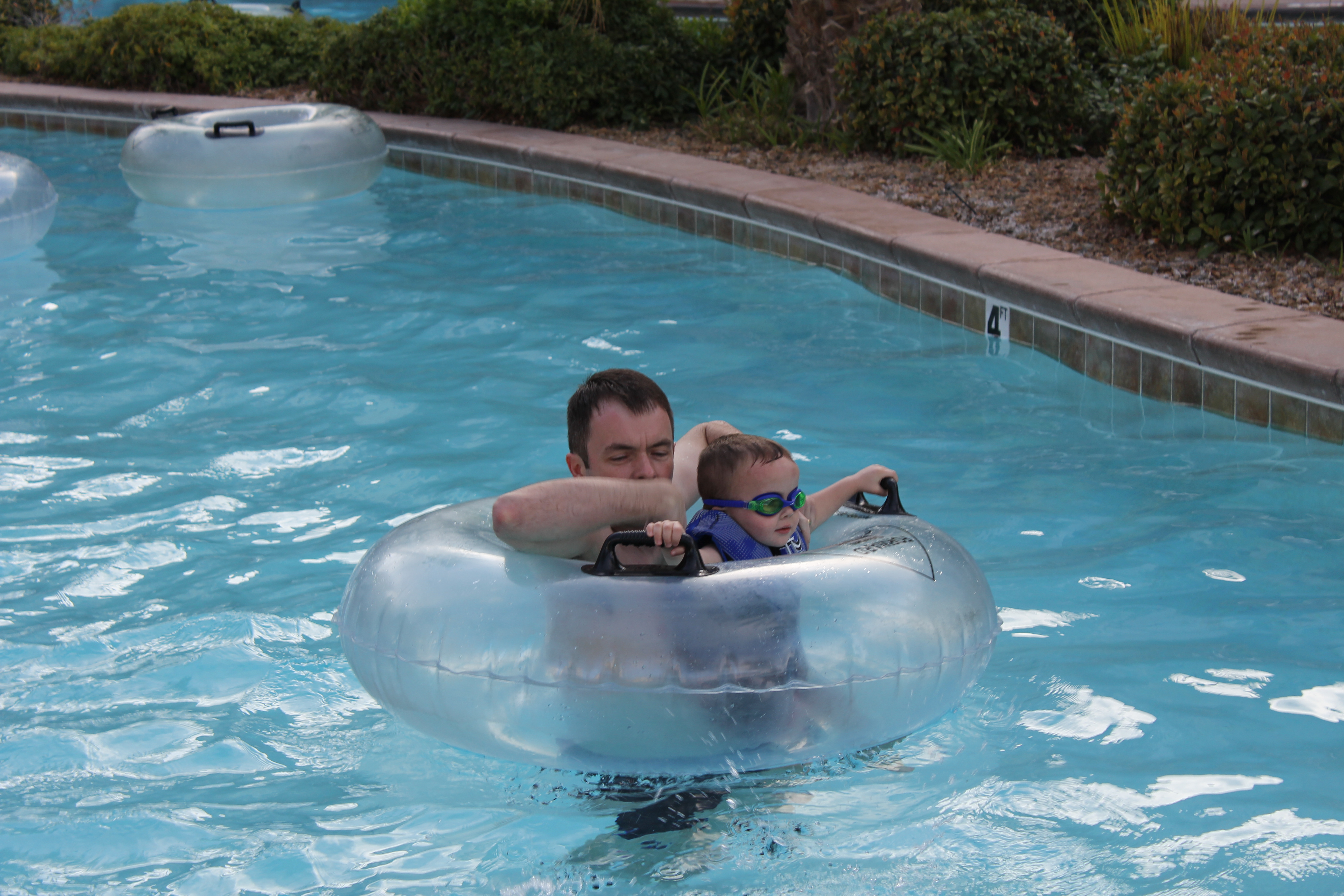 2012 Cabo Family Trip - Day 1 - Las Vegas (Nate Playing USU Tennis, Swimming)