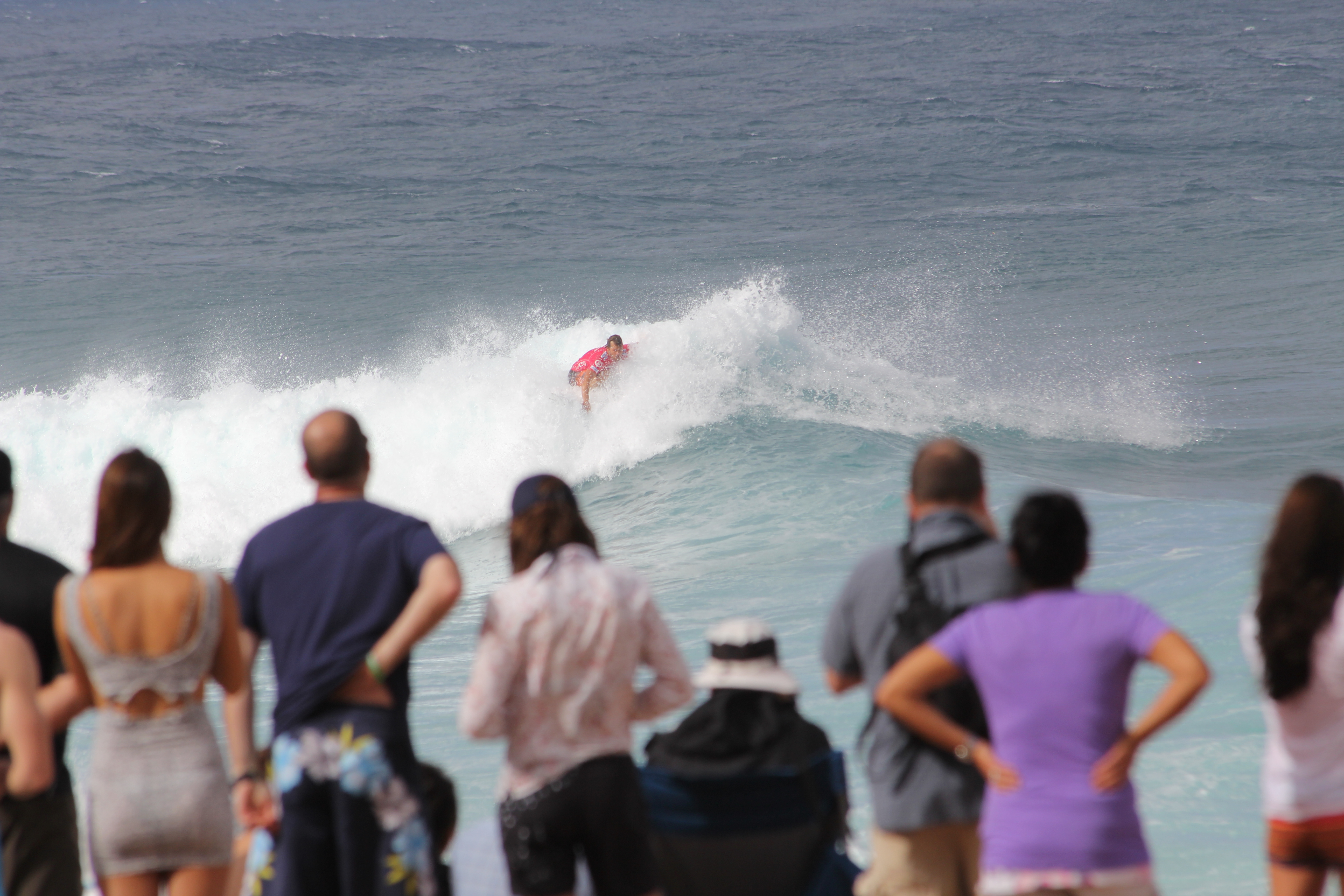 2012 Hawaii Family Trip - Day 3 (Billabong Pipe Masters Surfing Competition, McDonalds Taro Pie, Pearl Harbor Memorial, Diamond Head Crater Hike)