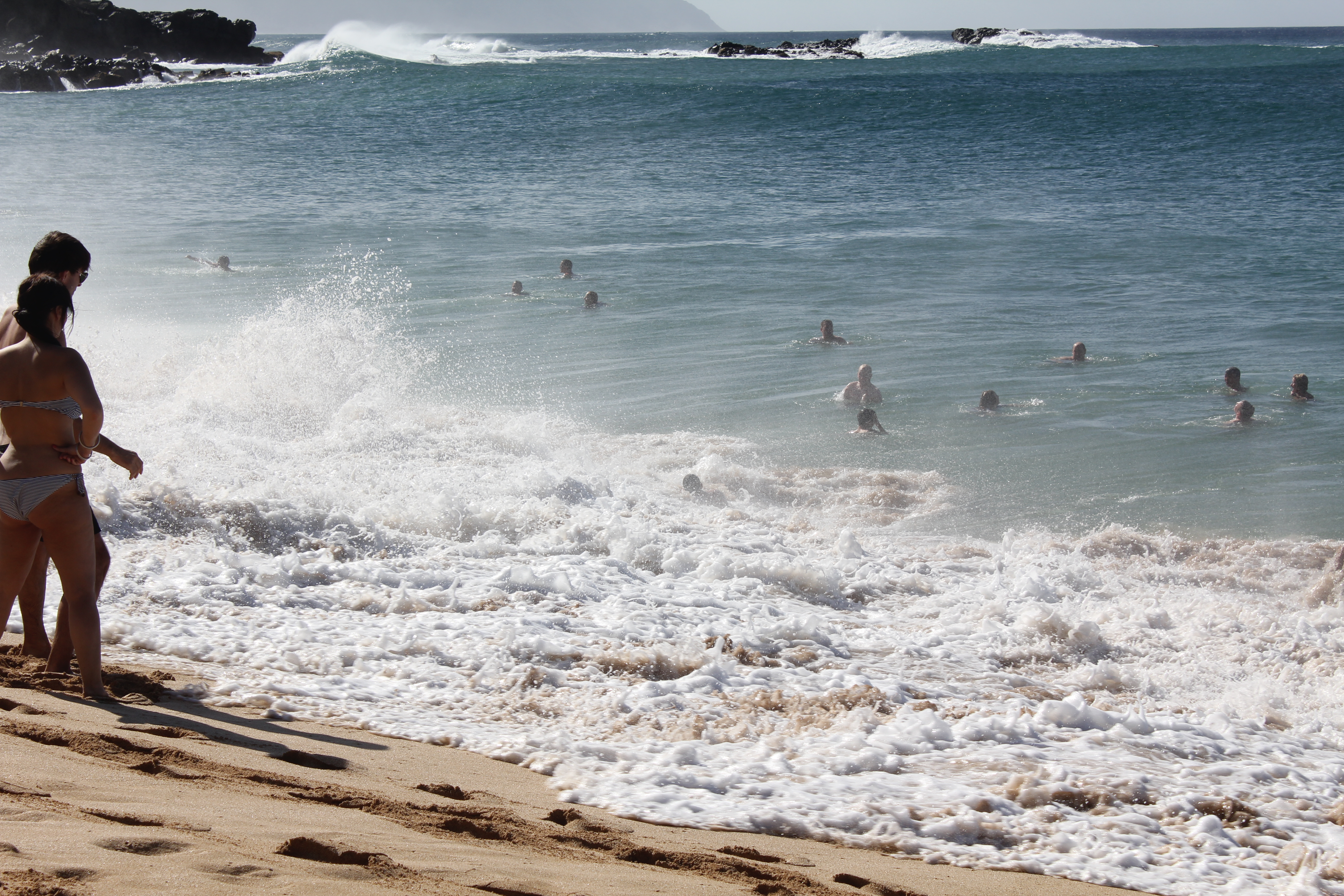 2012 Hawaii Family Trip - Day 11 (Seal, Ted's Bakery, Dole Plantation, Giant Waves, Sunset on Sunset Beach, Gecko)