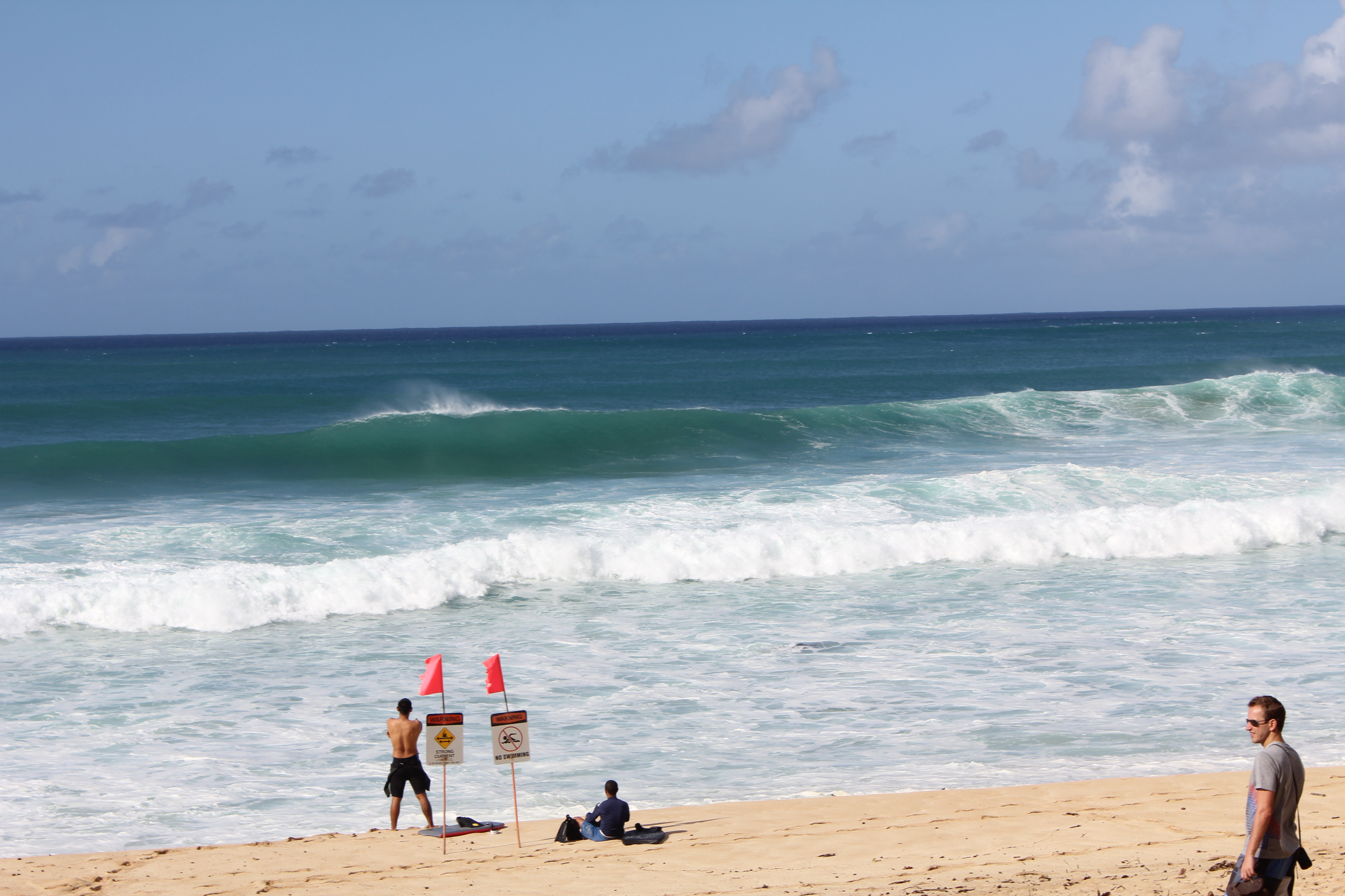 2012 Hawaii Family Trip - Day 11 (Seal, Ted's Bakery, Dole Plantation, Giant Waves, Sunset on Sunset Beach, Gecko)