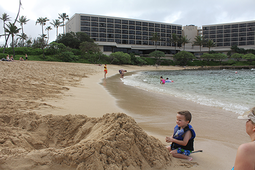 2012 Hawaii Family Trip - Day 8 (Bodyboarding, Playing on the Beach, Gecko, Making Fruit Smoothies)