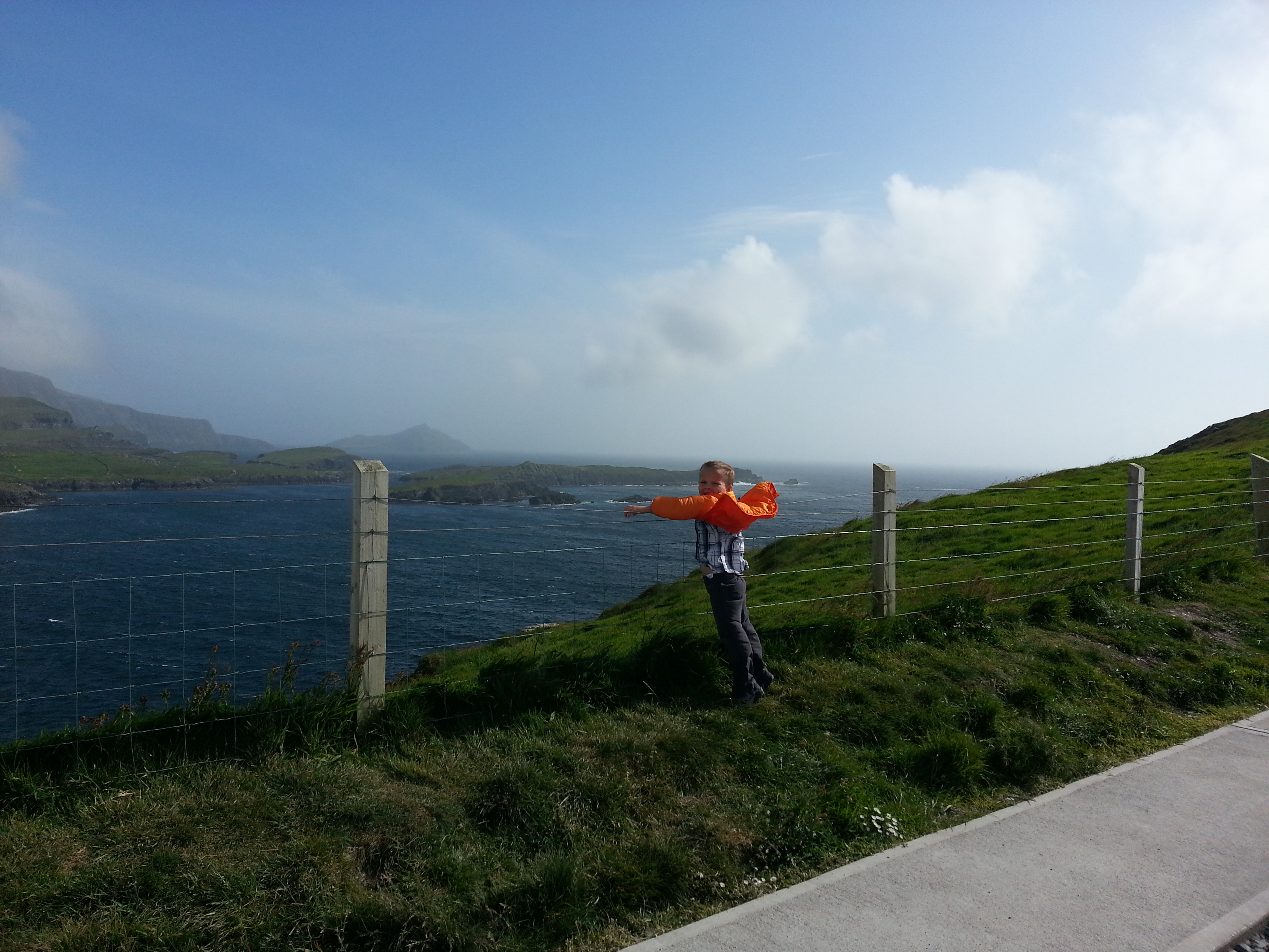 2014 Europe Trip Day 5 - Ireland (Church in Tralee, Blennerville Windmill, Dingle Peninsula, Conor Pass, Ventry Beach, Dunbeg Fort, Irish Potato Famine, Gallarus Oratory, Ring of Kerry, Valentia Island, The Kerry Cliffs, Ballinskelligs Castle and Beach)