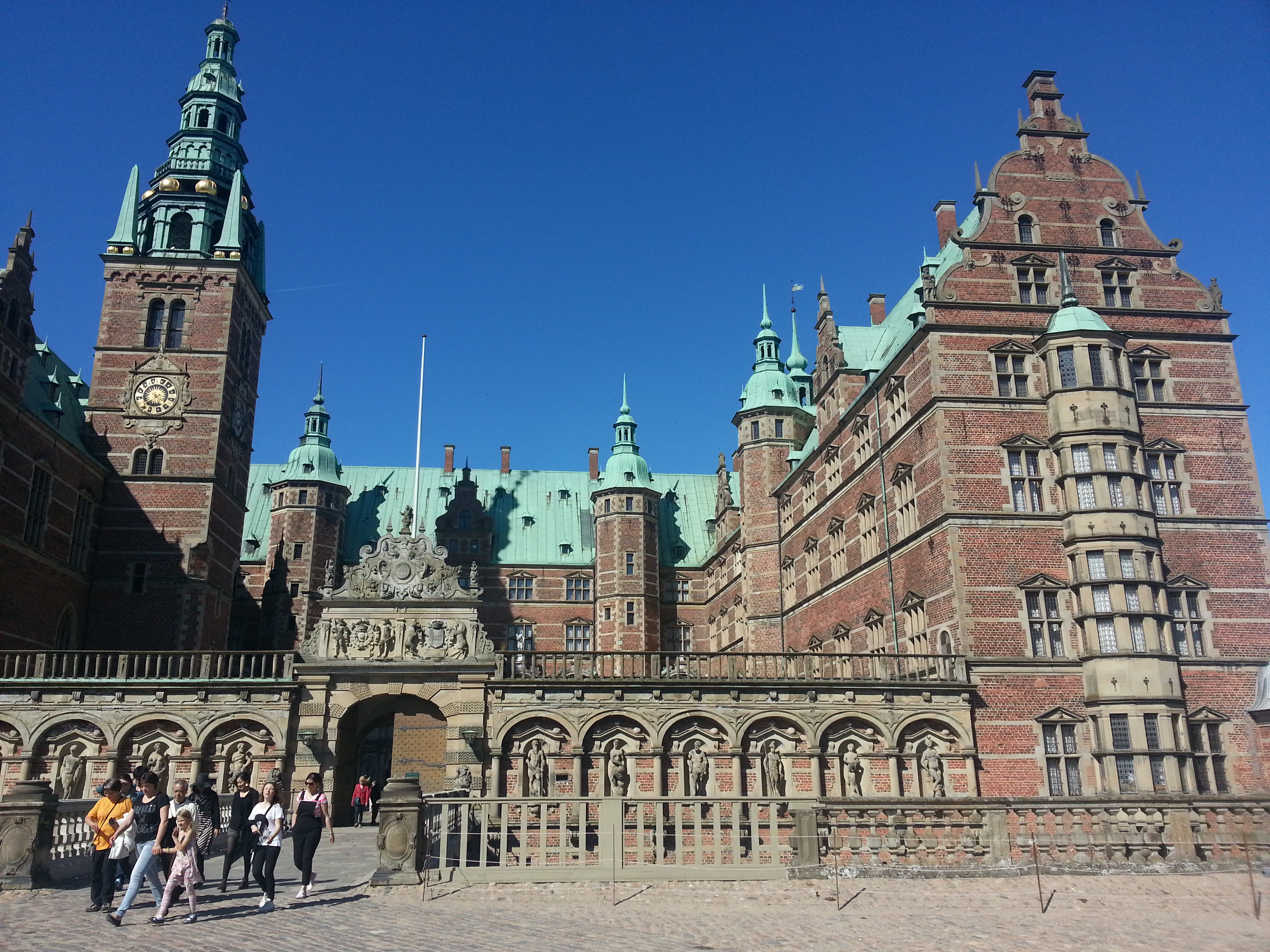 2014 Europe Trip Day 11 - Denmark (Visiting Kaare, Andrea, Jonas, & Anna, Frederiksborg Palace, Carl Bloch Paintings, Dressing up, Danish Ice Cream with Guf, Pasta with Ketchup, Stegt Kylling (Roast Chicken), Strawberries & Danish Summer Cream (Koldskal))