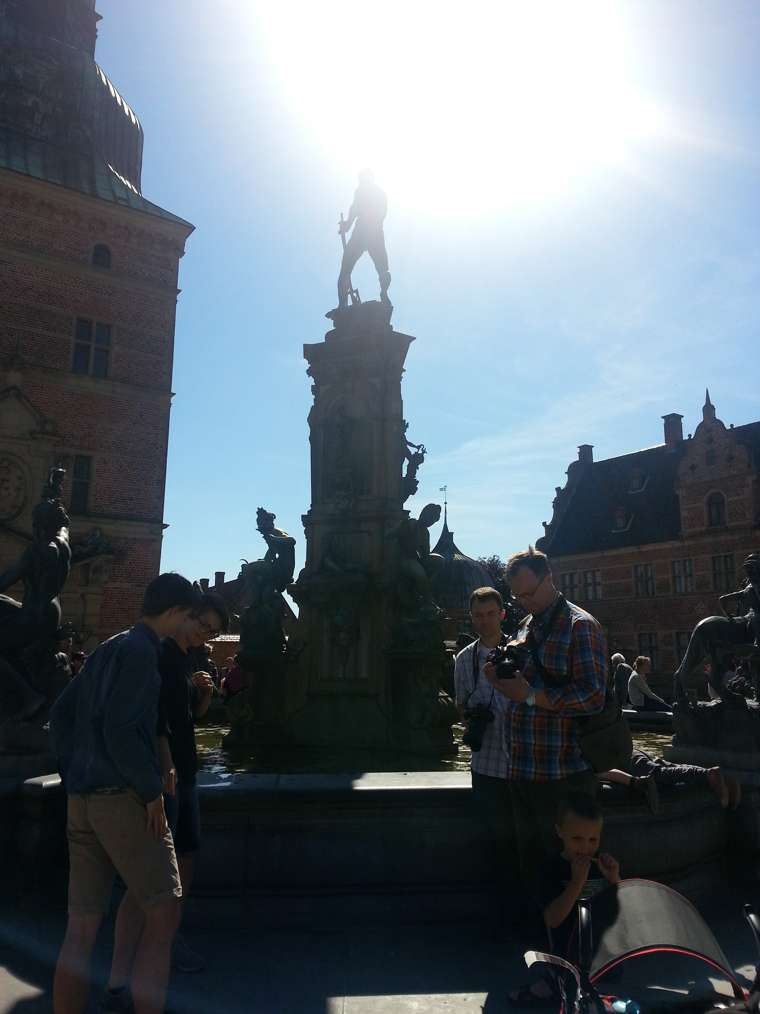 2014 Europe Trip Day 11 - Denmark (Visiting Kaare, Andrea, Jonas, & Anna, Frederiksborg Palace, Carl Bloch Paintings, Dressing up, Danish Ice Cream with Guf, Pasta with Ketchup, Stegt Kylling (Roast Chicken), Strawberries & Danish Summer Cream (Koldskal))