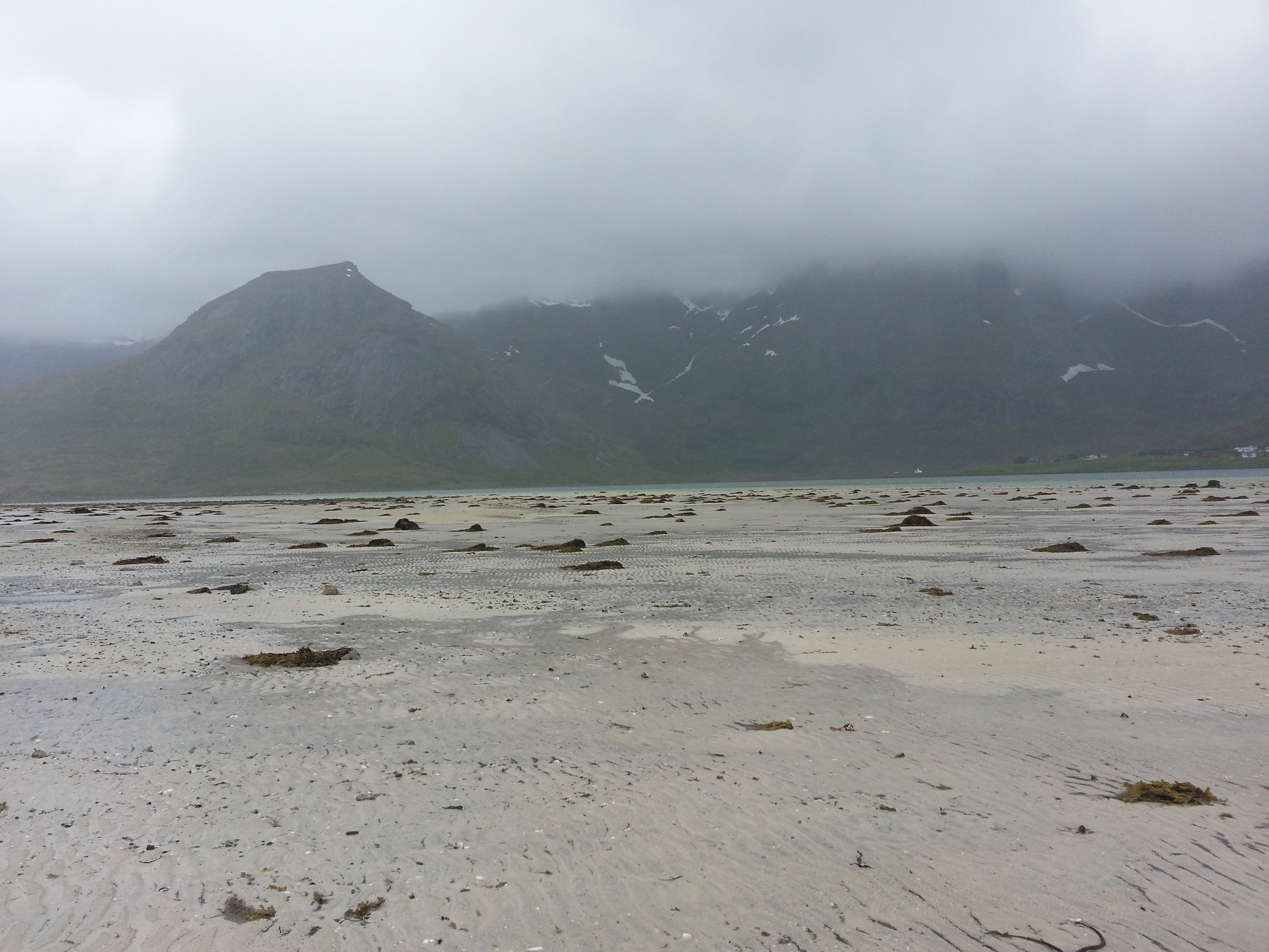 2014 Europe Trip Day 18 - Norway (Lofoten Islands: Sordal Tunnel (4 miles),  Sloverfjord Tunnel (2 miles), Chocolate Chip Rolls, Svolvaer, Lofoten Stockfish (Hanging Cod), Fishing Village Named Å, Snails, Fiskeburger (Fish Burger), Wild Reindeer) 