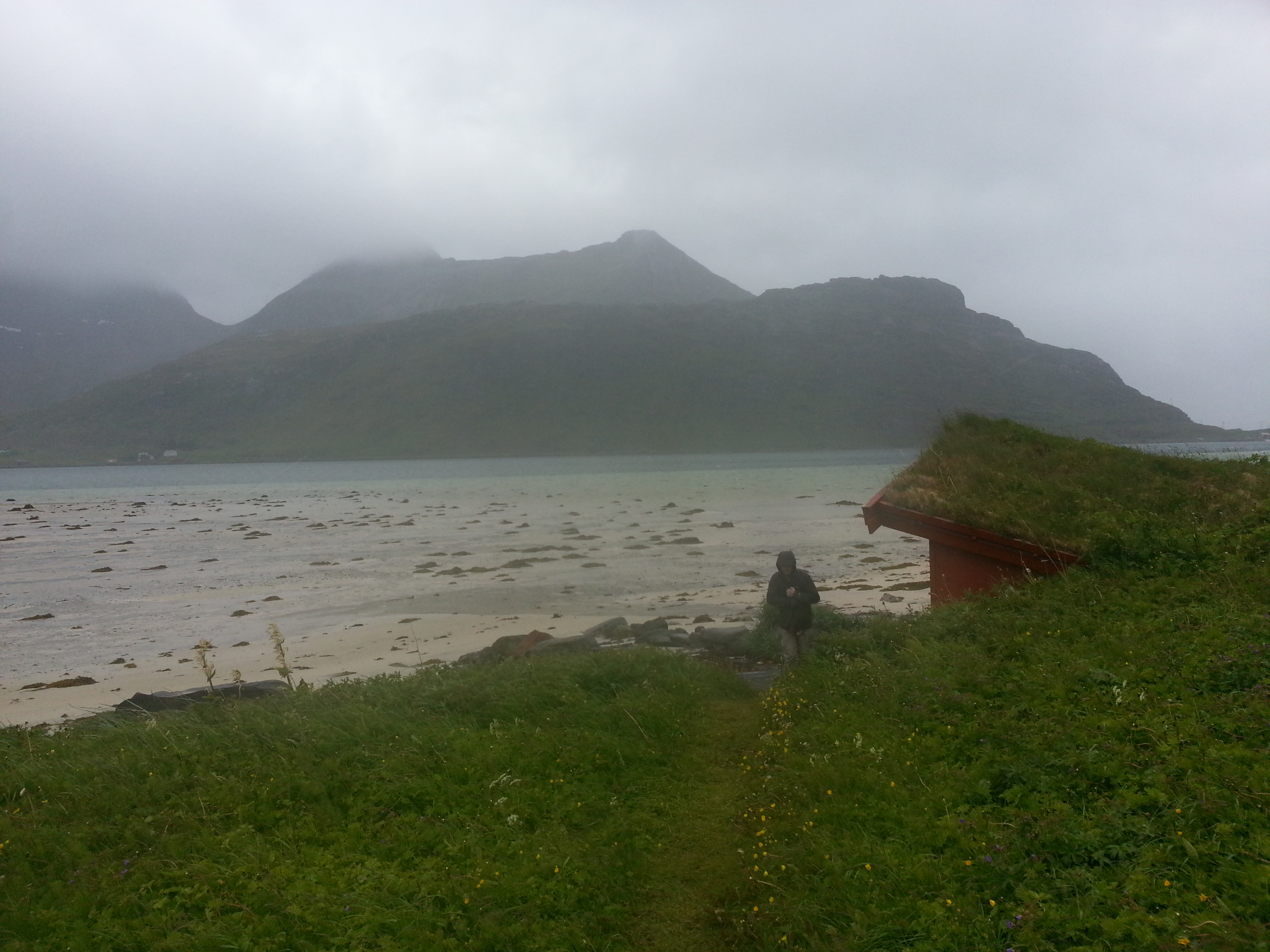 2014 Europe Trip Day 18 - Norway (Lofoten Islands: Sordal Tunnel (4 miles),  Sloverfjord Tunnel (2 miles), Chocolate Chip Rolls, Svolvaer, Lofoten Stockfish (Hanging Cod), Fishing Village Named Å, Snails, Fiskeburger (Fish Burger), Wild Reindeer) 