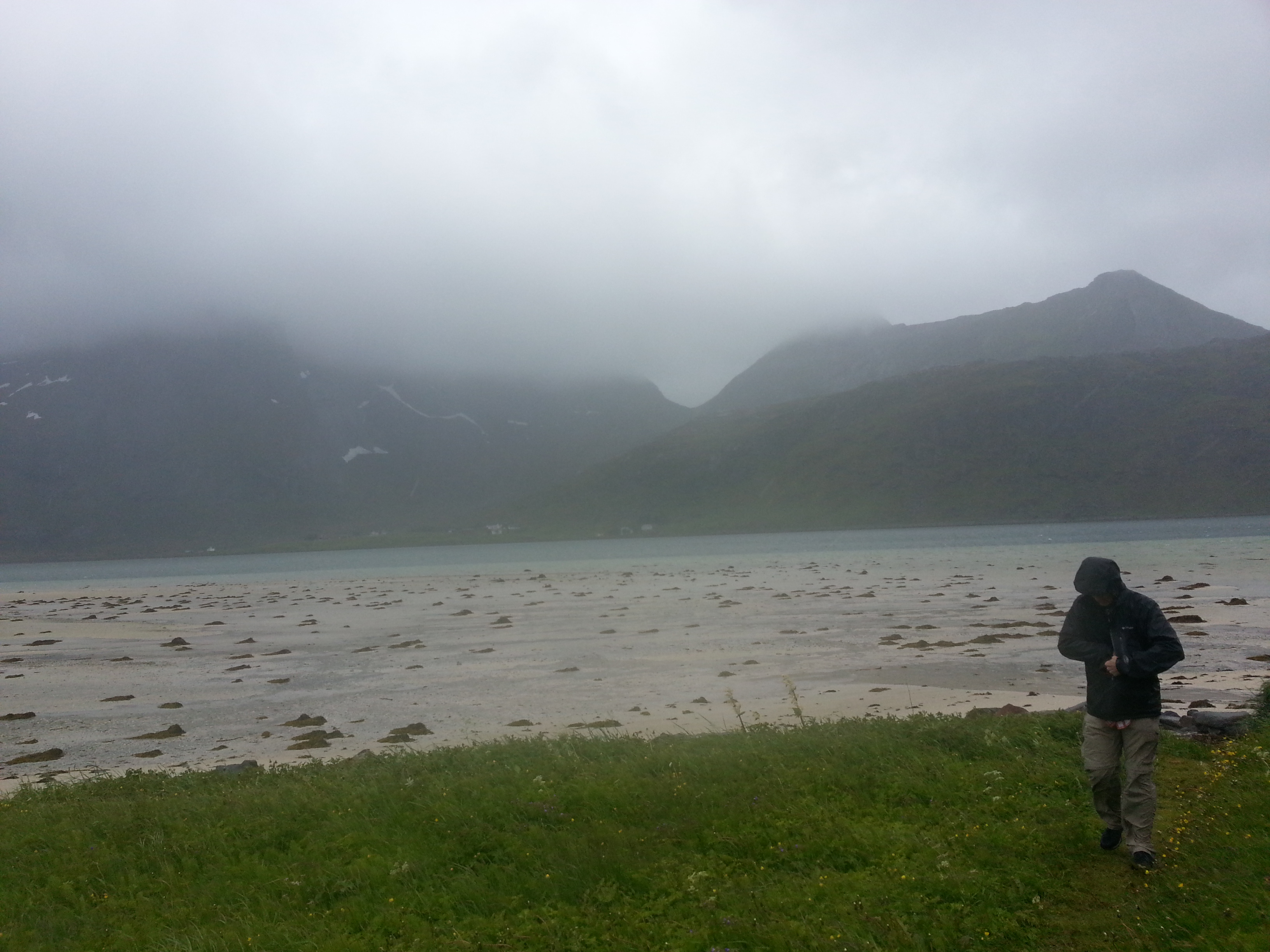 2014 Europe Trip Day 18 - Norway (Lofoten Islands: Sordal Tunnel (4 miles),  Sloverfjord Tunnel (2 miles), Chocolate Chip Rolls, Svolvaer, Lofoten Stockfish (Hanging Cod), Fishing Village Named Å, Snails, Fiskeburger (Fish Burger), Wild Reindeer) 