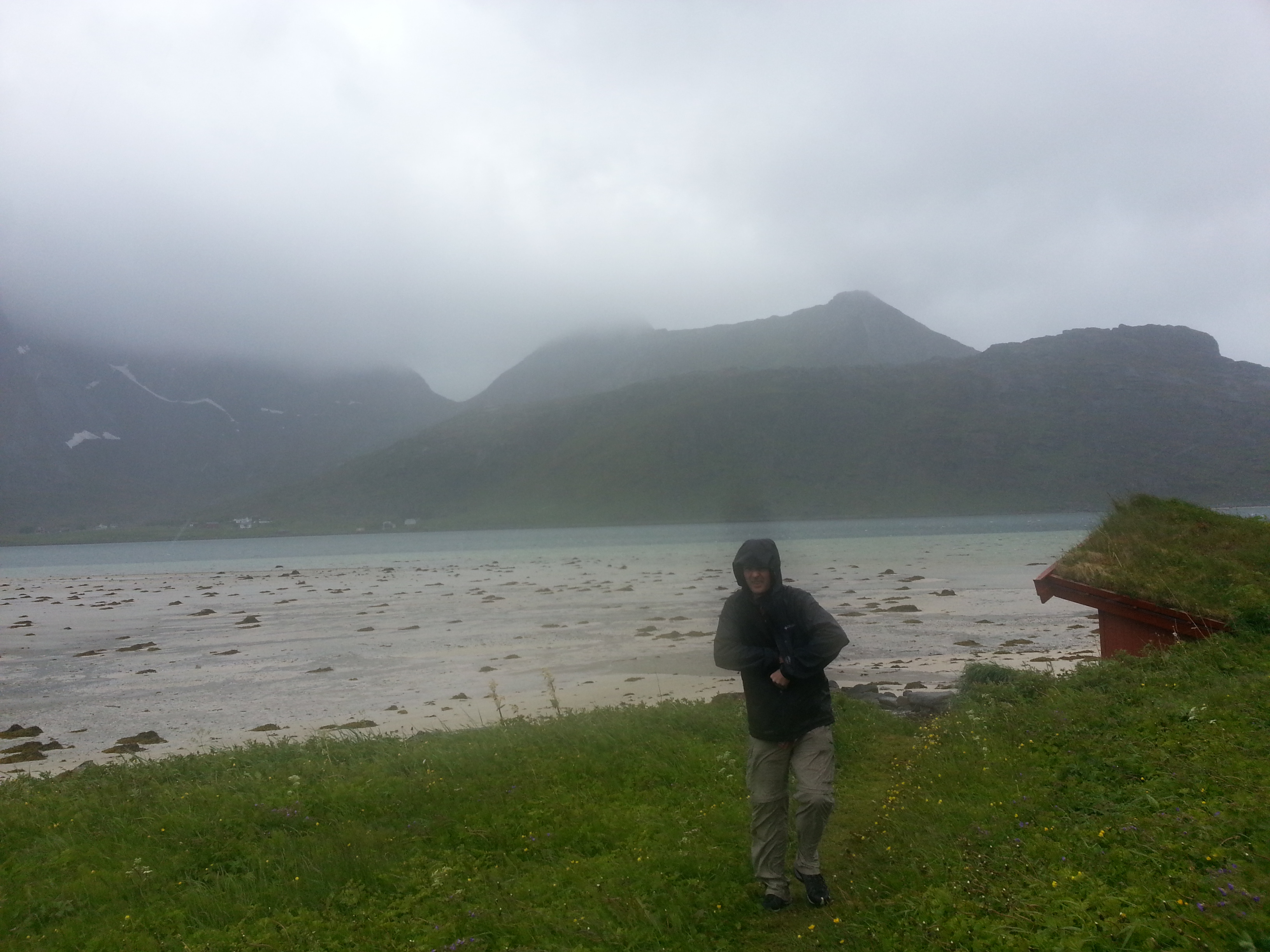 2014 Europe Trip Day 18 - Norway (Lofoten Islands: Sordal Tunnel (4 miles),  Sloverfjord Tunnel (2 miles), Chocolate Chip Rolls, Svolvaer, Lofoten Stockfish (Hanging Cod), Fishing Village Named Å, Snails, Fiskeburger (Fish Burger), Wild Reindeer) 